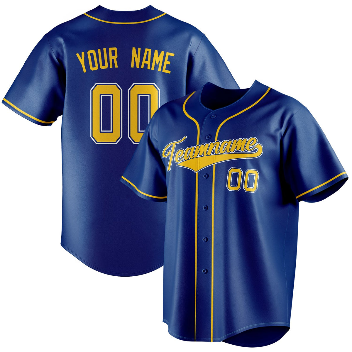 Custom Royal & Gold Color Fan Baseball Jersey BB01240531TY365