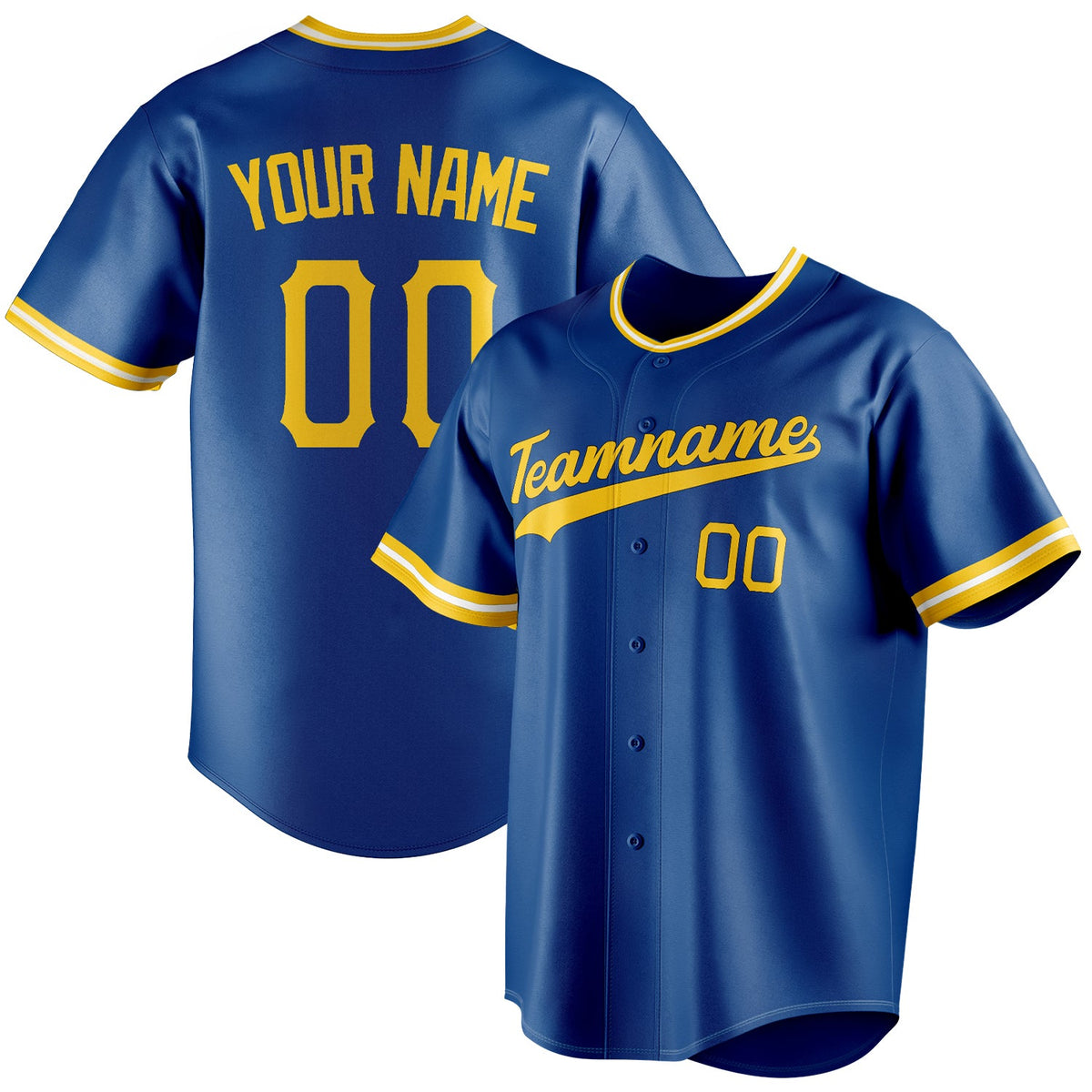 Custom Royal & Gold Color Fan Baseball Jersey BB01240531TY367