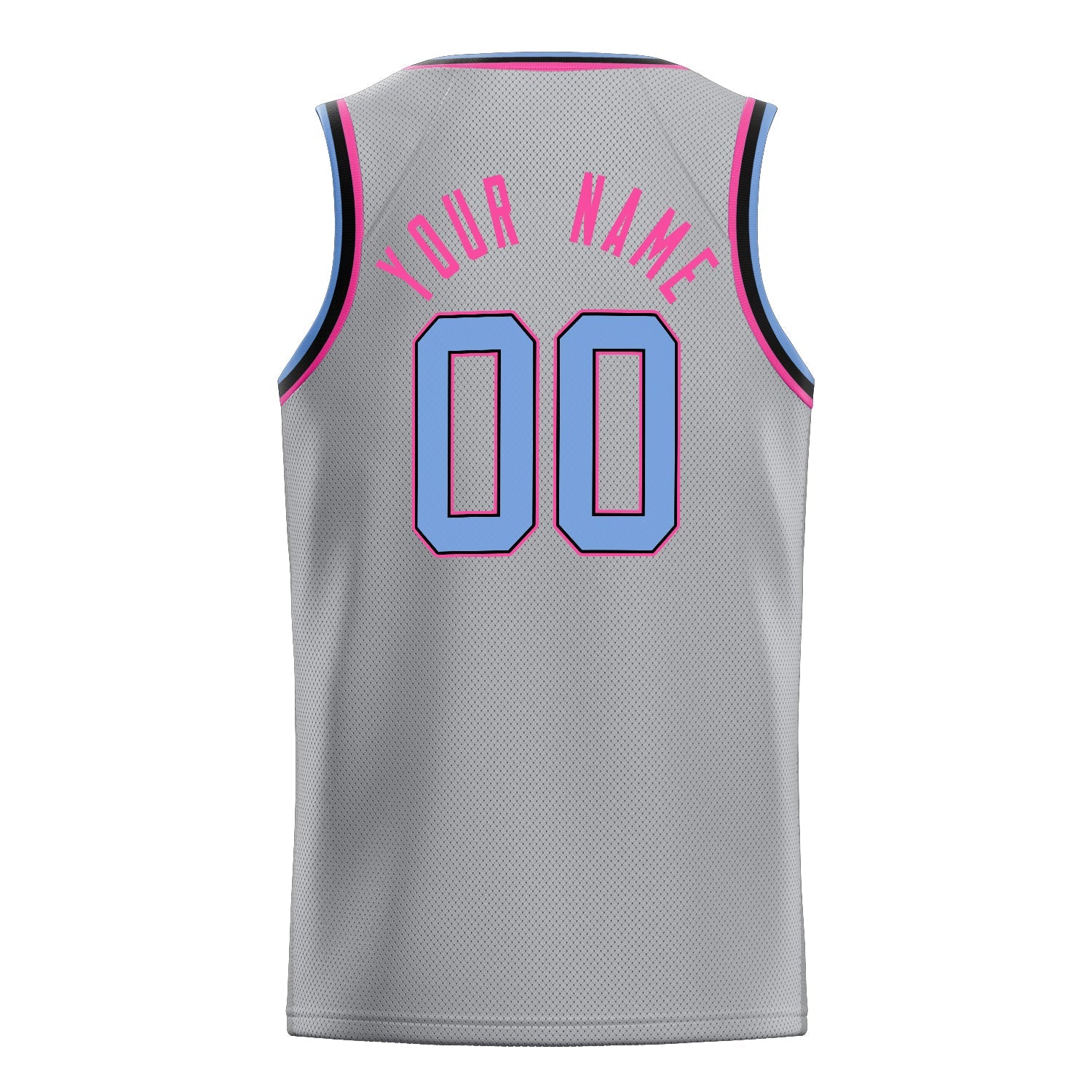 Custom Gray Purple Solid-Color Basketball Jersey