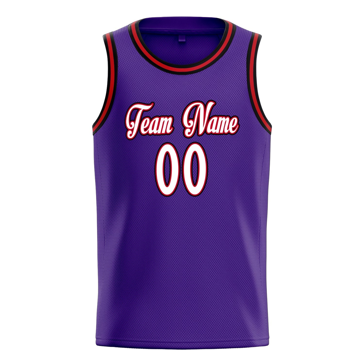 Custom Purple White White-Pinstripe Basketball Jersey