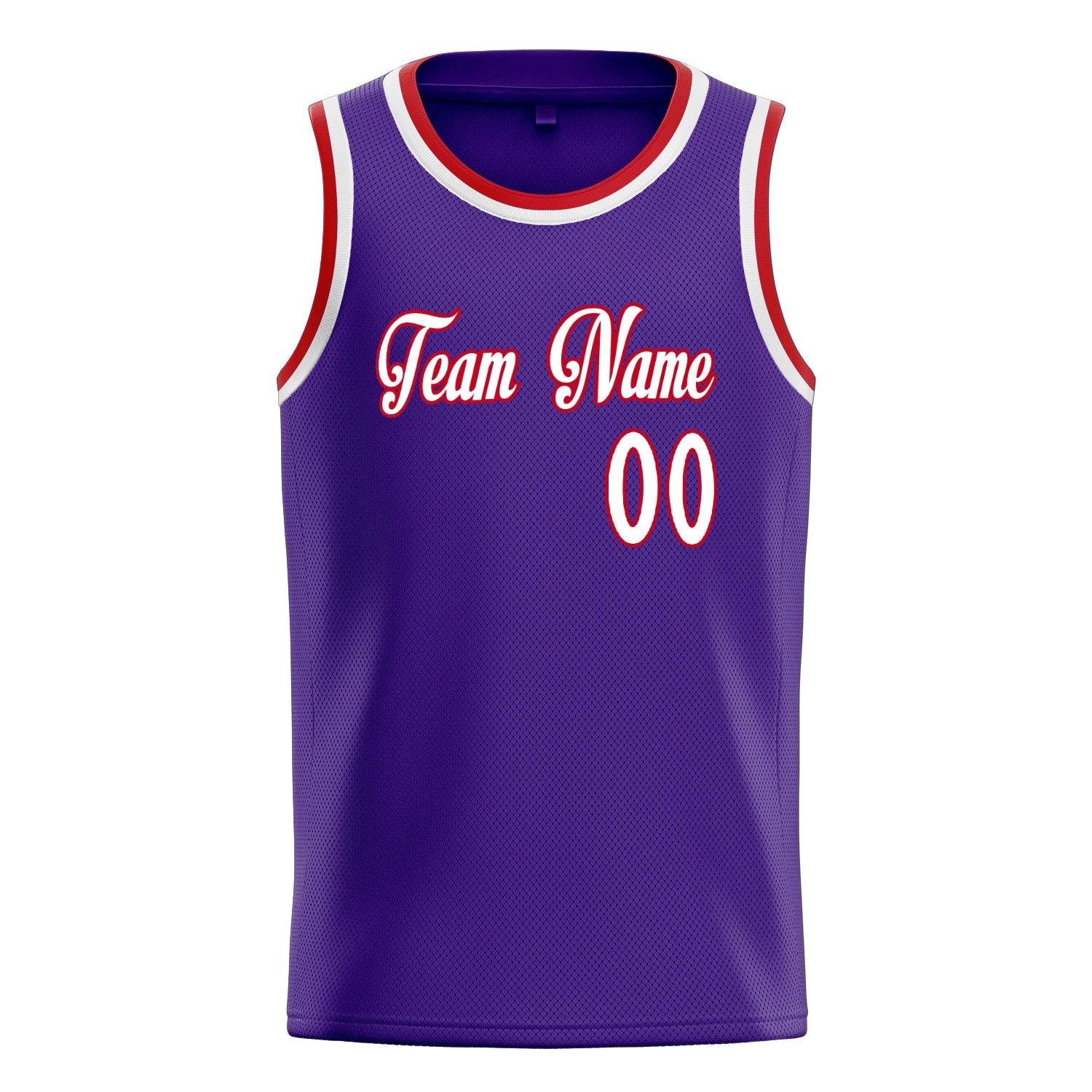 Custom Purple White White-Pinstripe Basketball Jersey