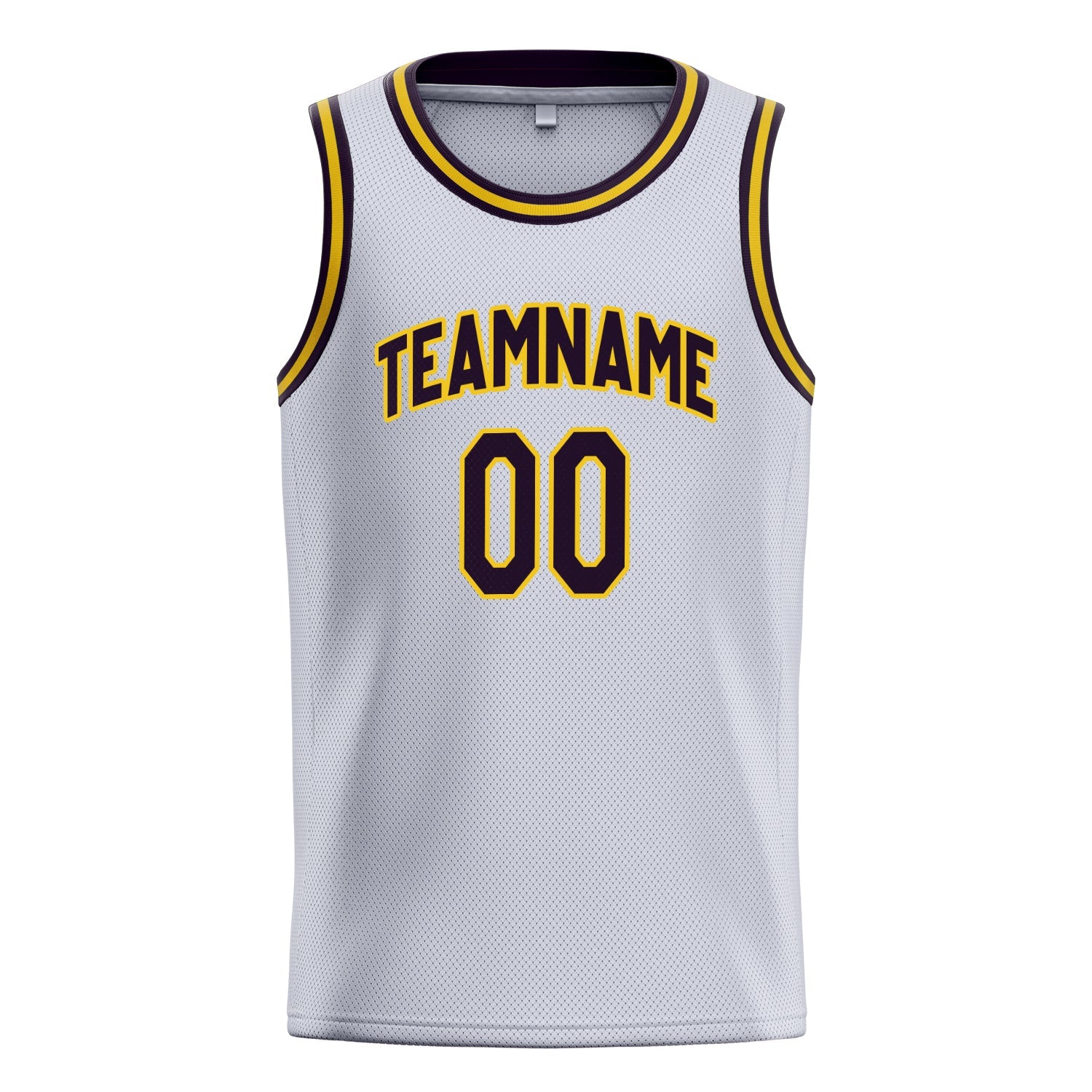 Custom White Black Solid-Color Basketball Jersey