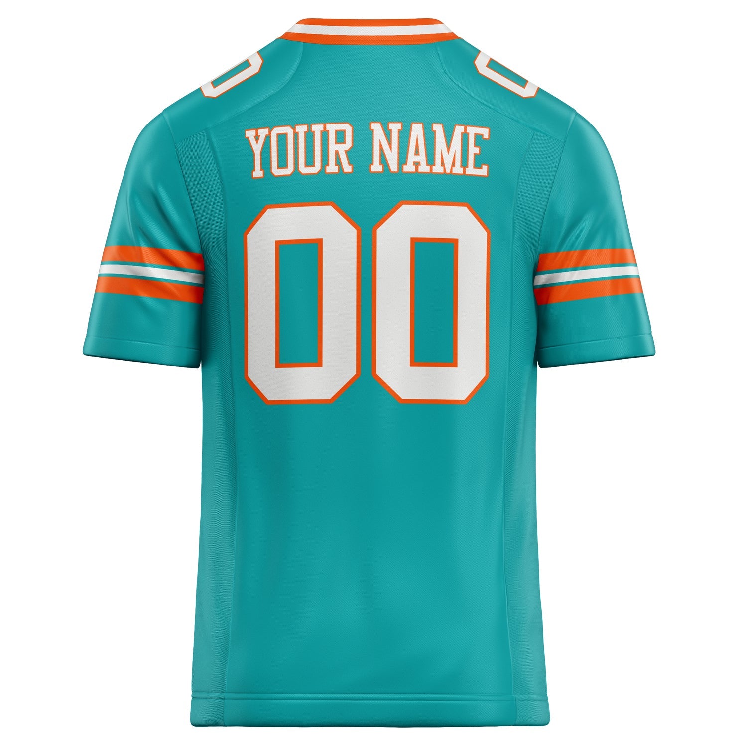 Custom Aqua White Solid Colour Football Jersey
