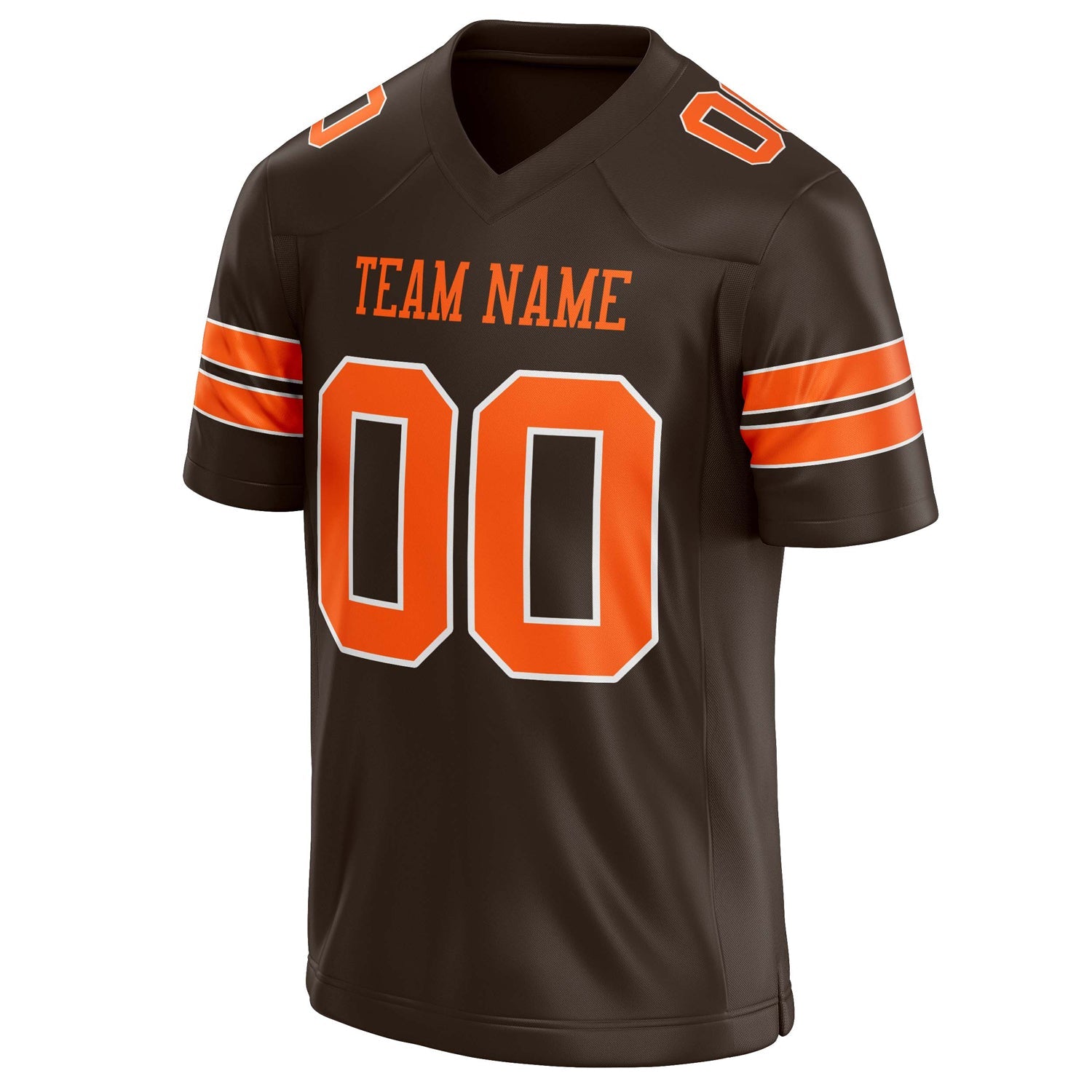 Custom  orange Solid Colour Football Jersey