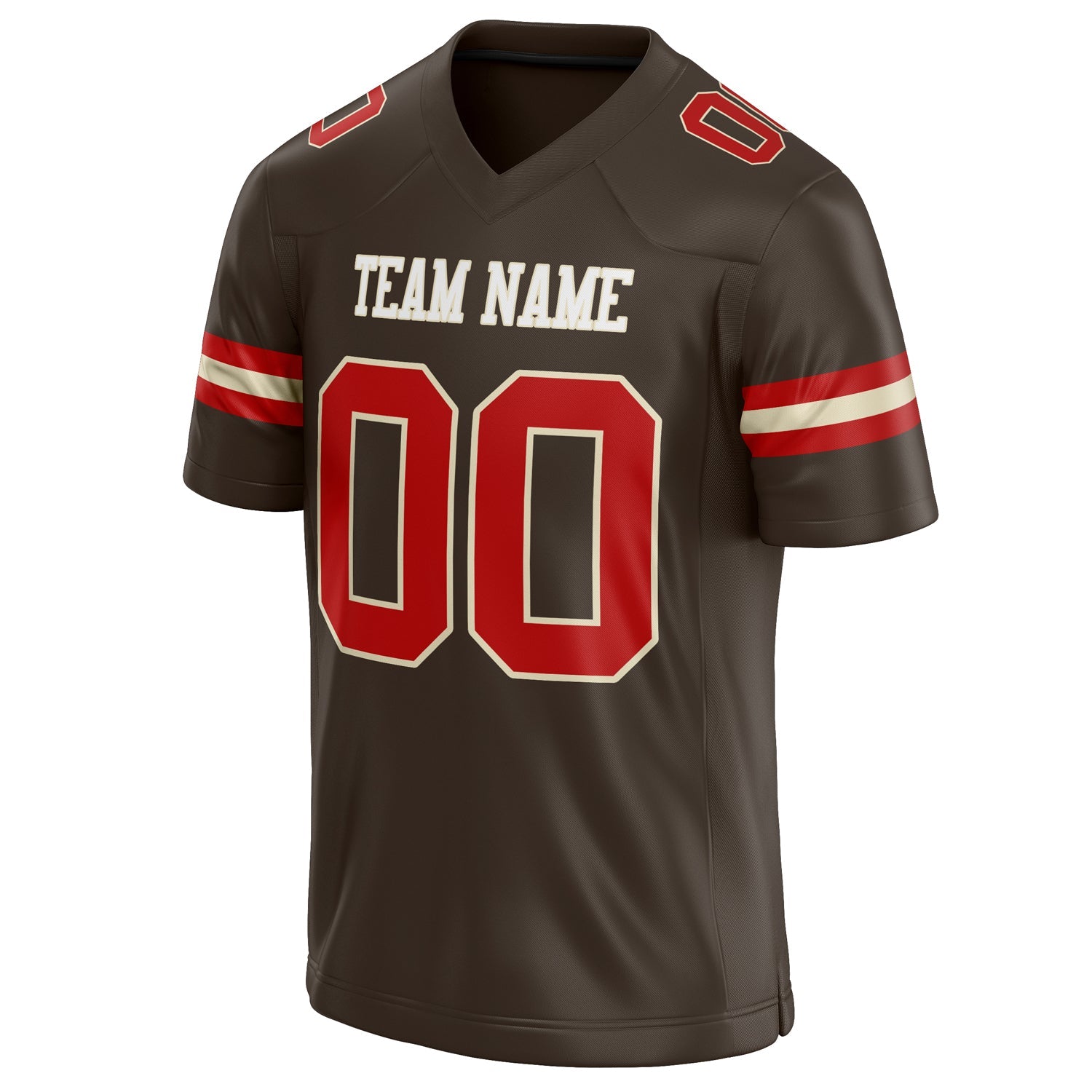 Custom  red Solid Colour Football Jersey