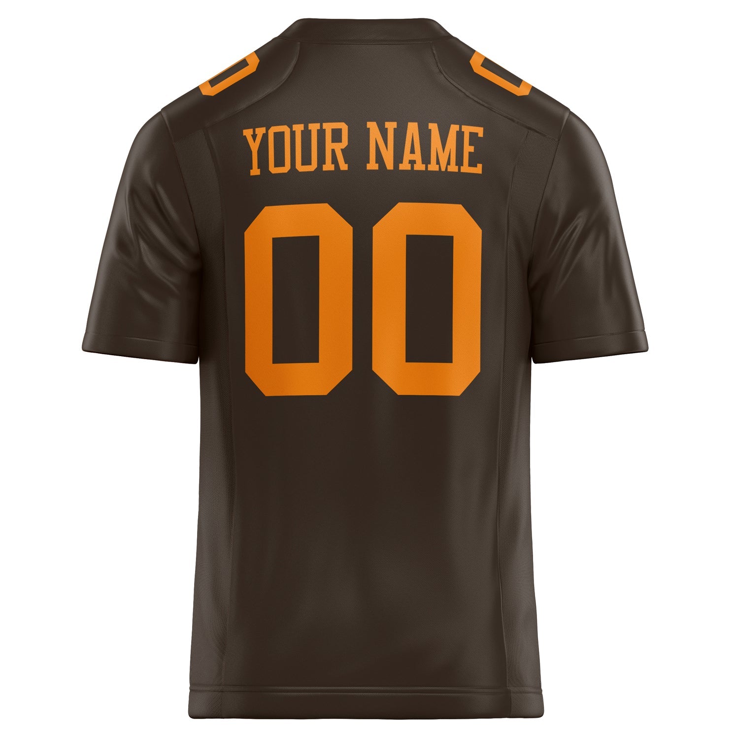 Custom  orange Solid Colour Football Jersey