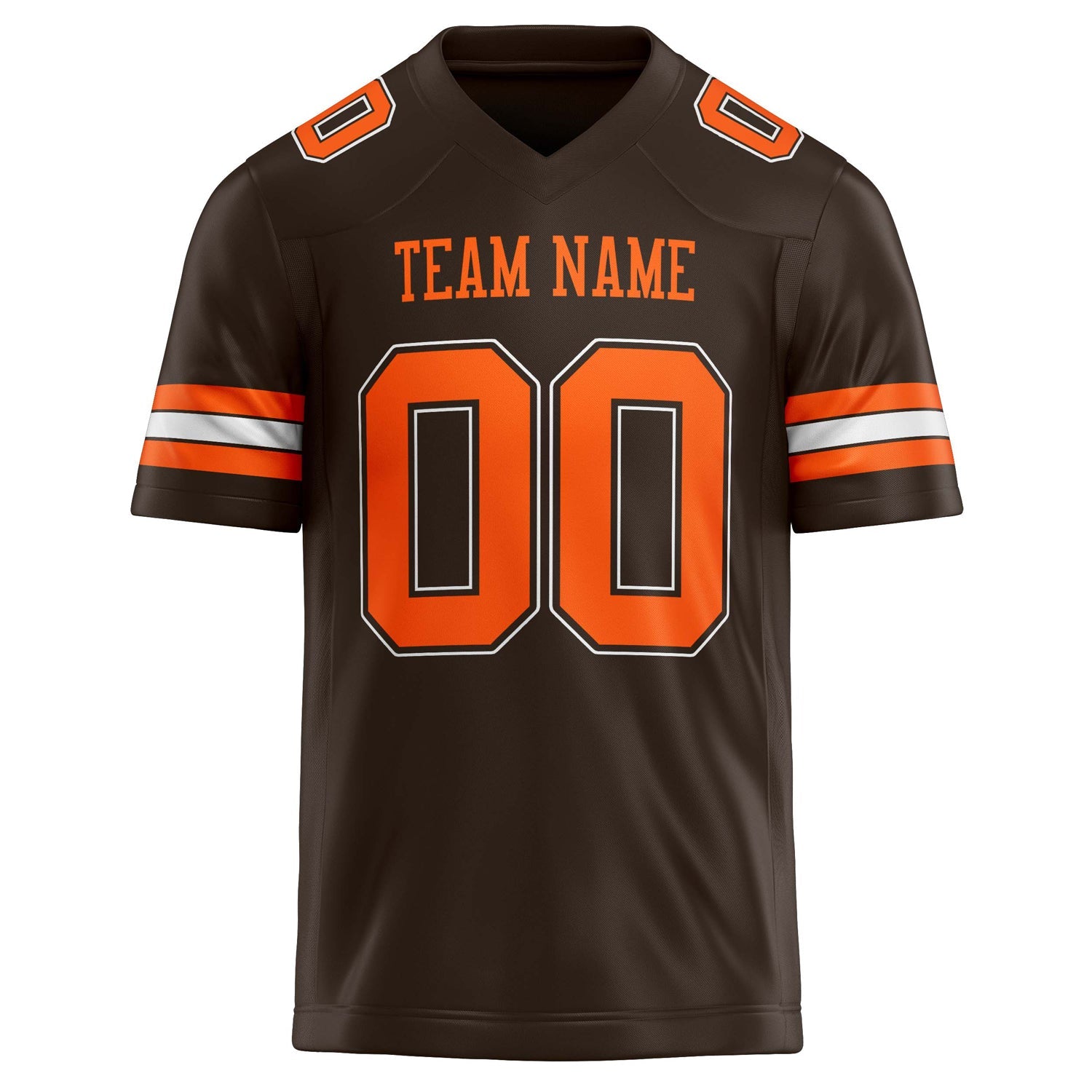 Custom  orange Solid Colour Football Jersey