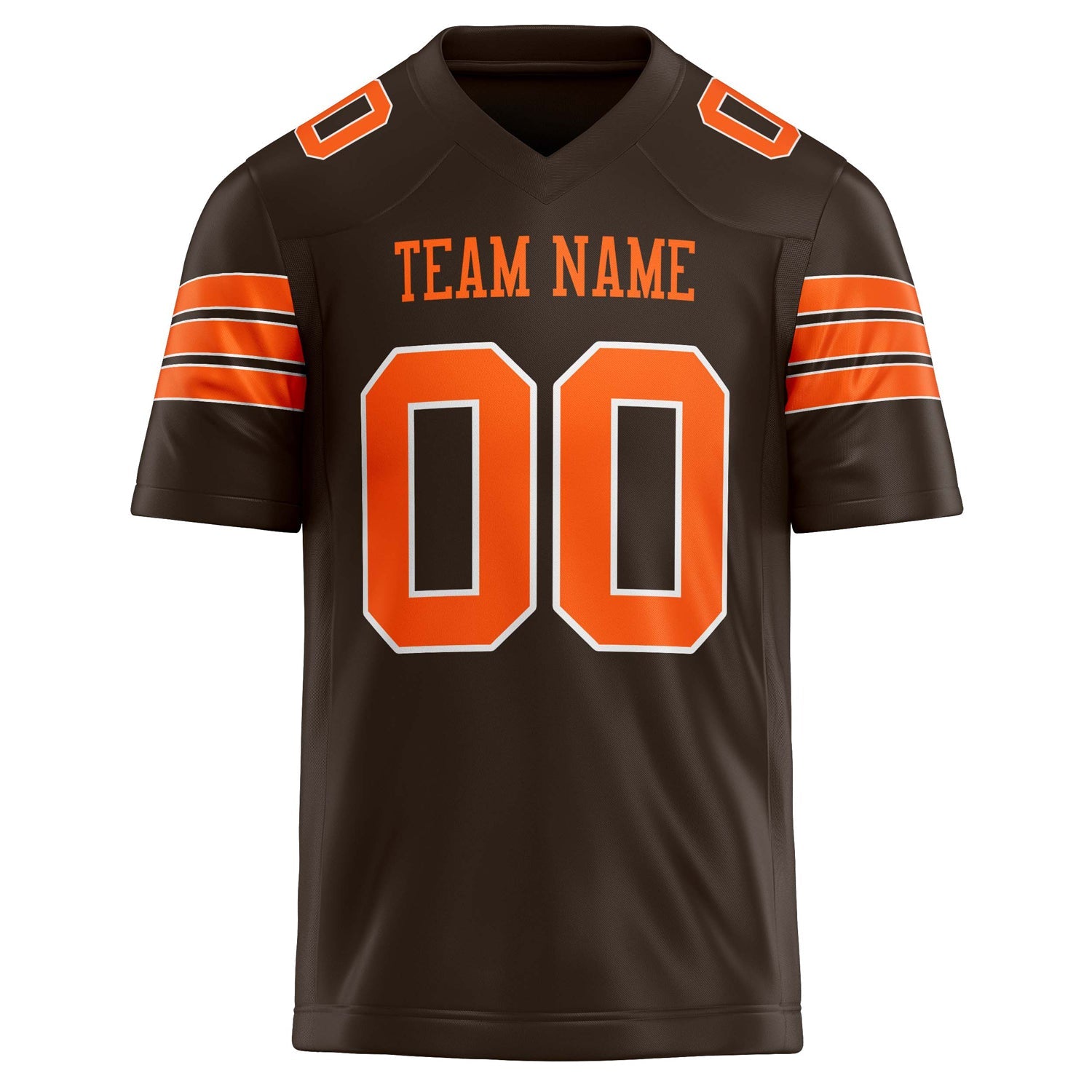 Custom  orange Solid Colour Football Jersey