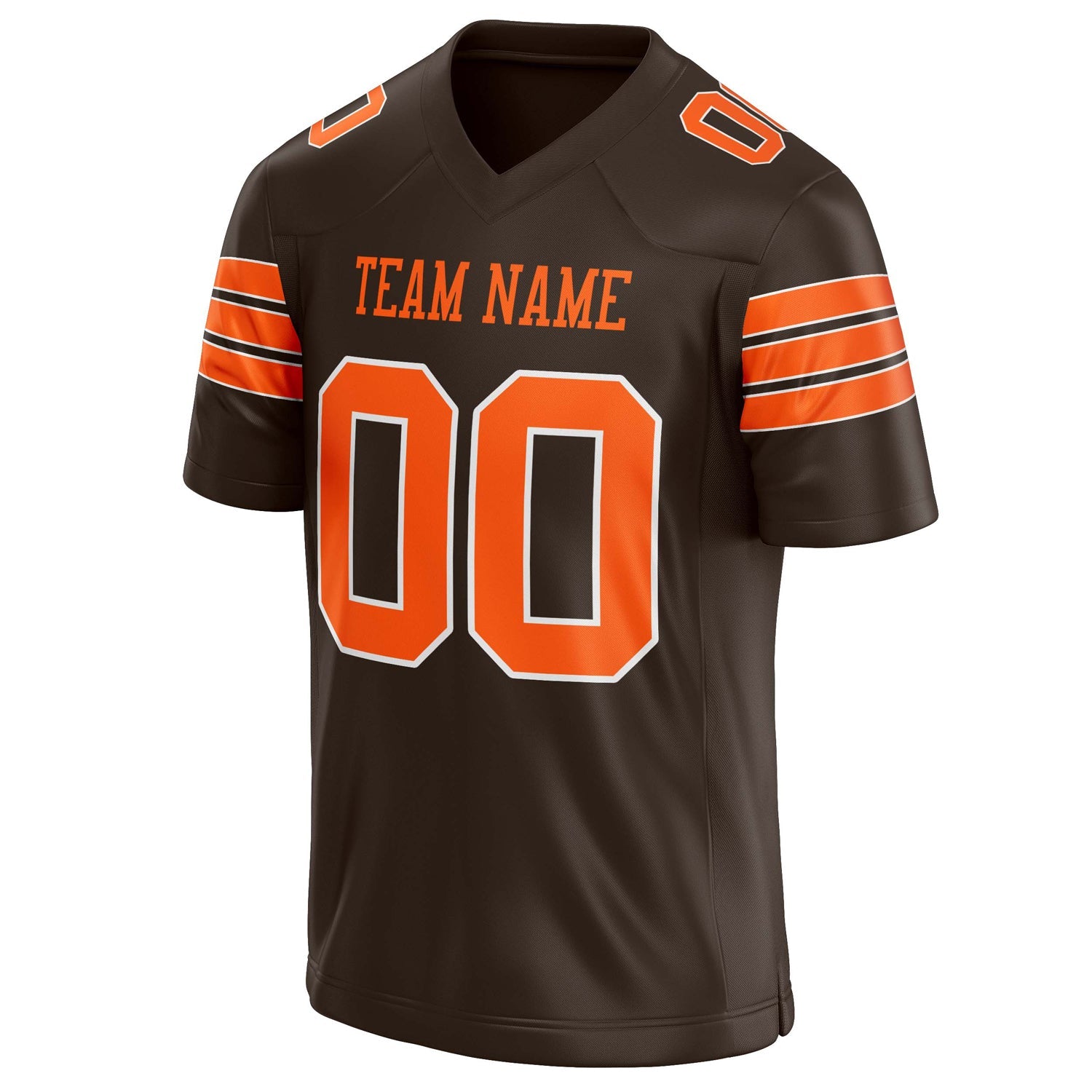 Custom  orange Solid Colour Football Jersey
