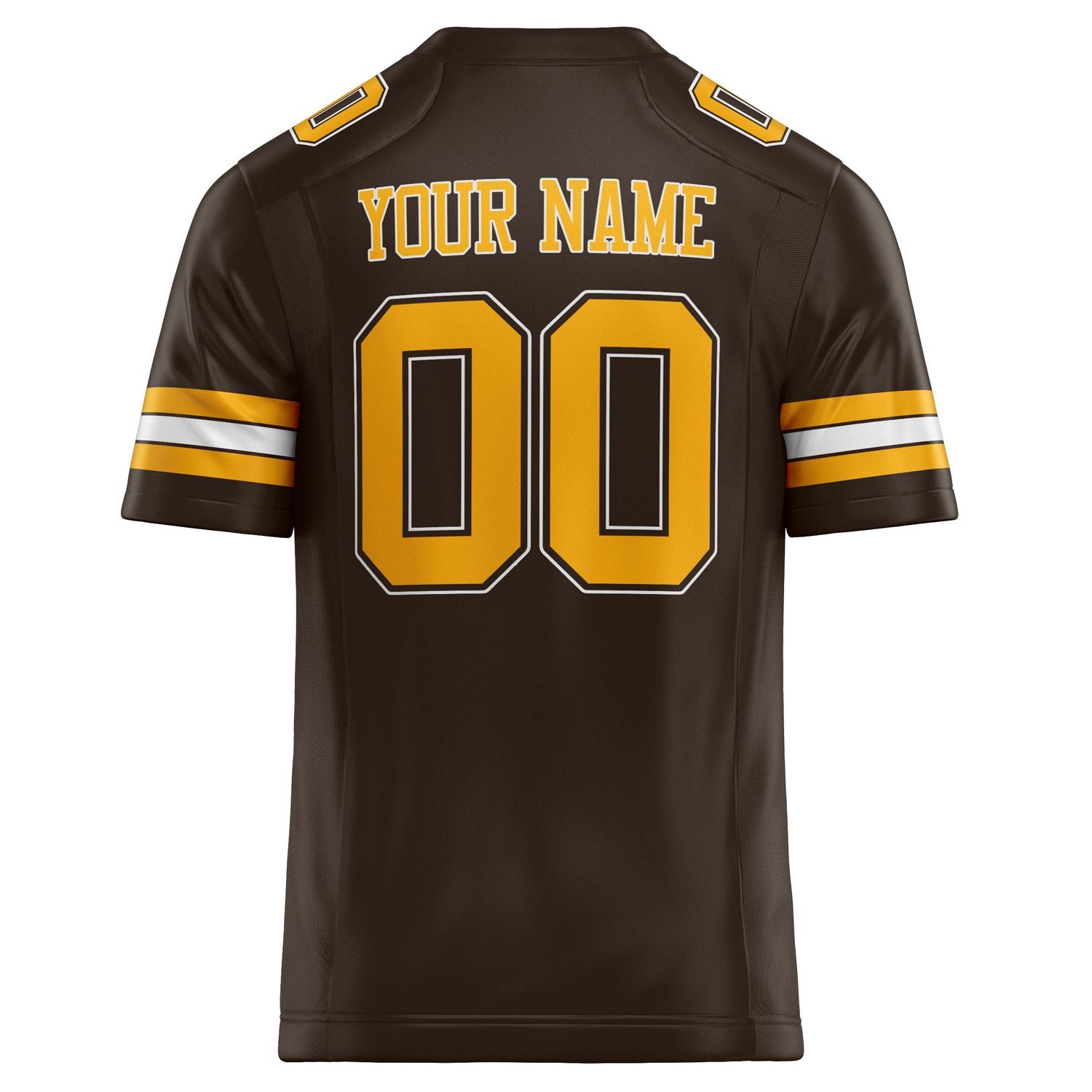 Custom  gold Solid Colour Football Jersey