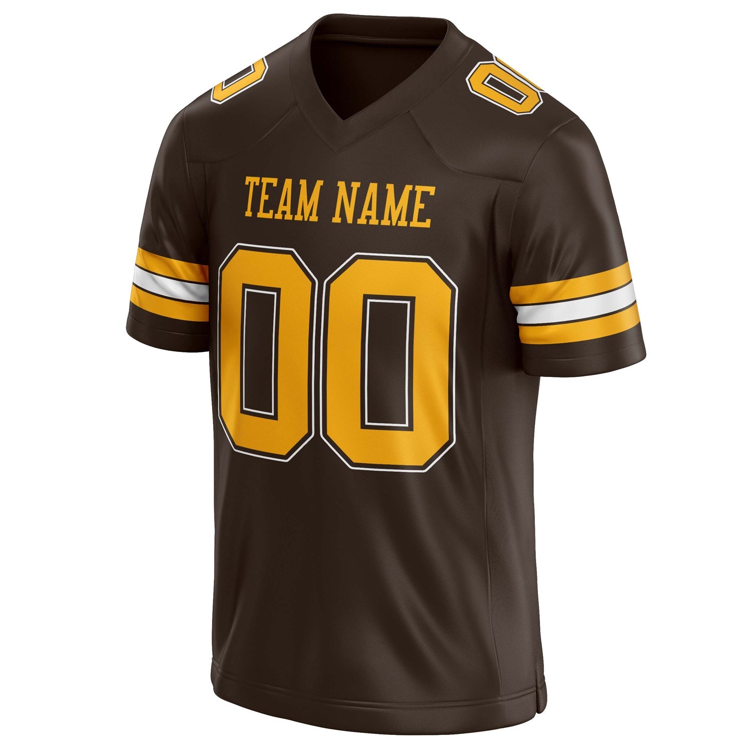 Custom  gold Solid Colour Football Jersey