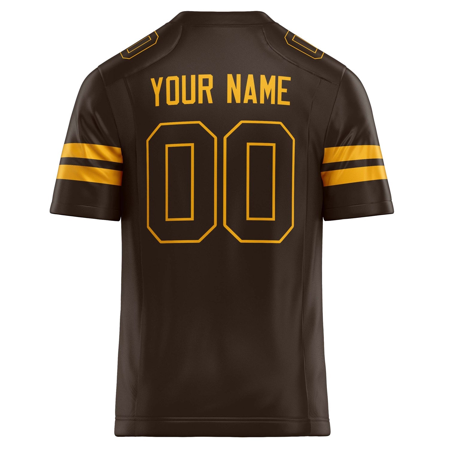 Custom  gold Solid Colour Football Jersey
