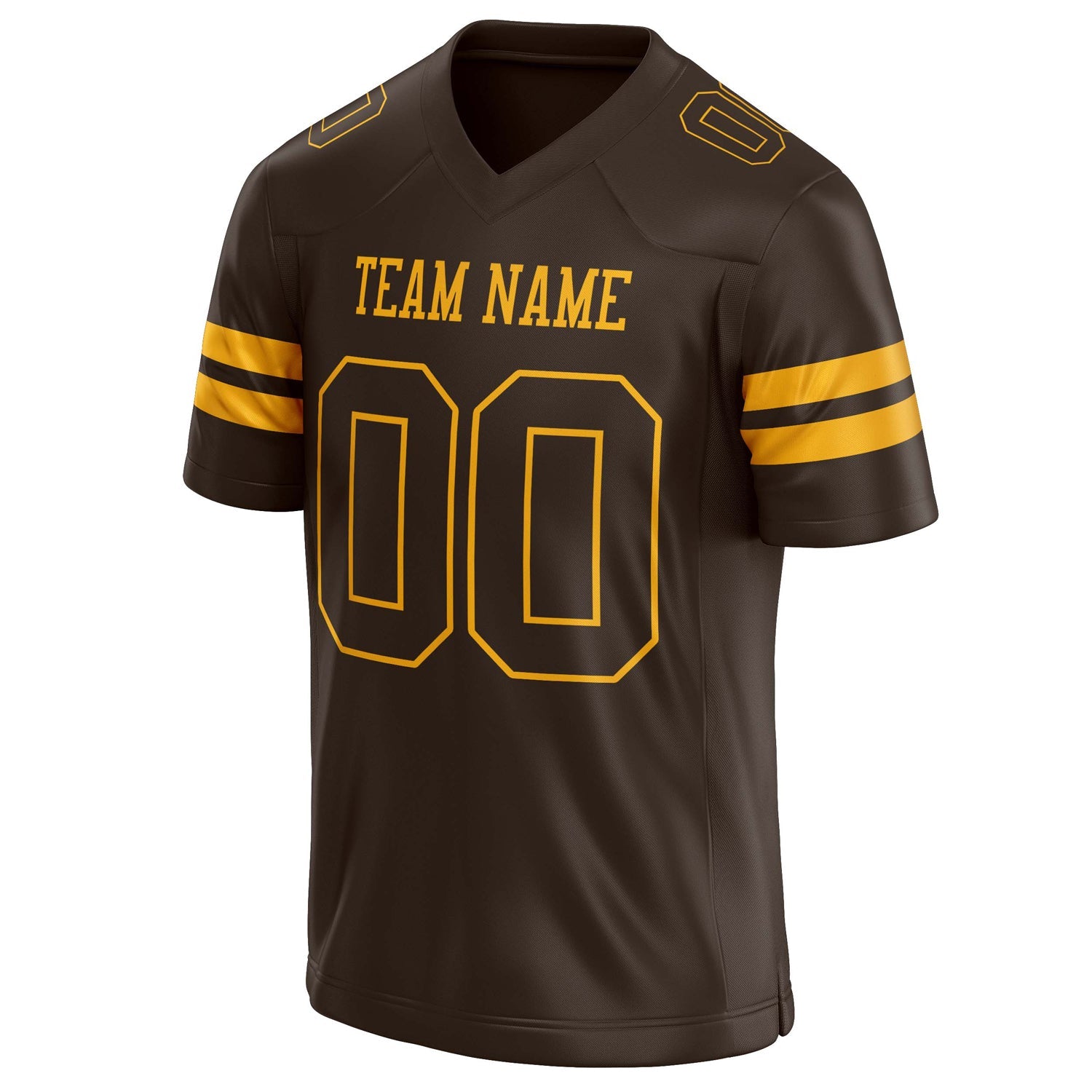 Custom  gold Solid Colour Football Jersey