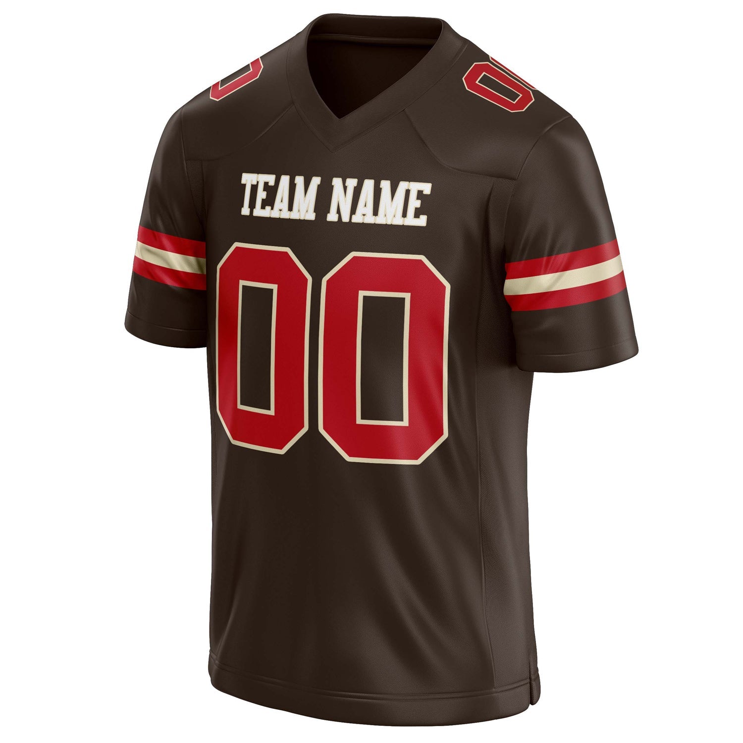 Custom  red Solid Colour Football Jersey