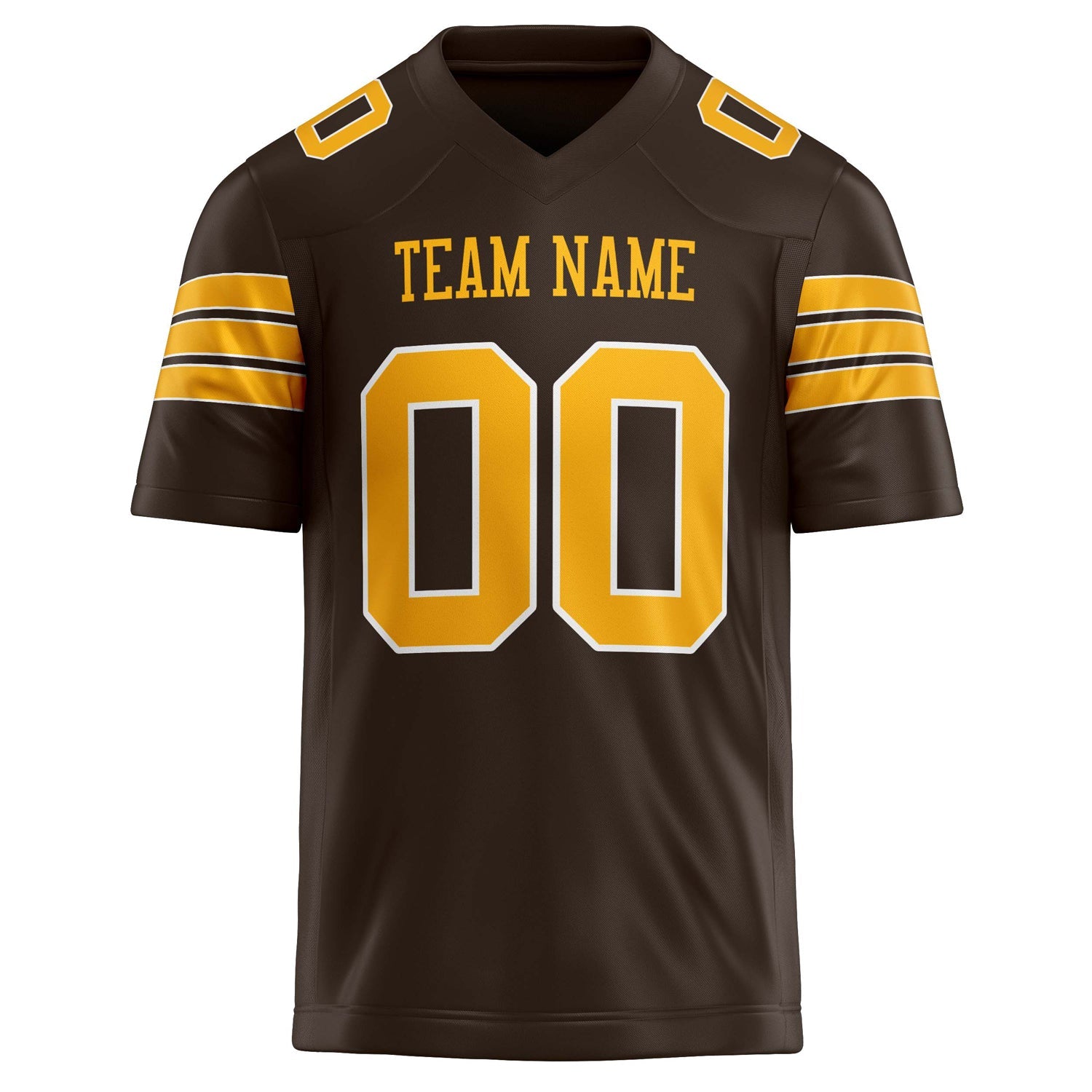 Custom  gold Solid Colour Football Jersey