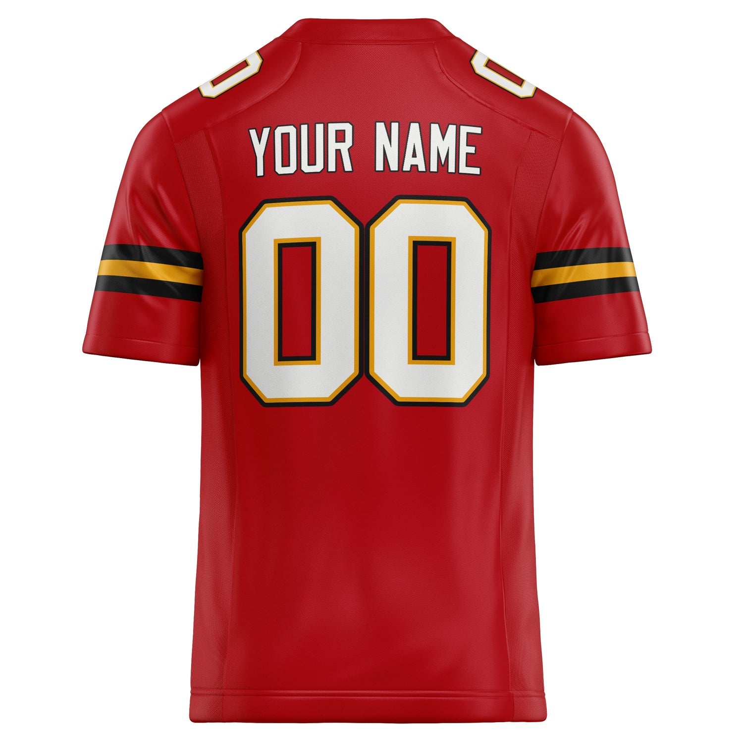 Custom Red White Solid Colour Football Jersey