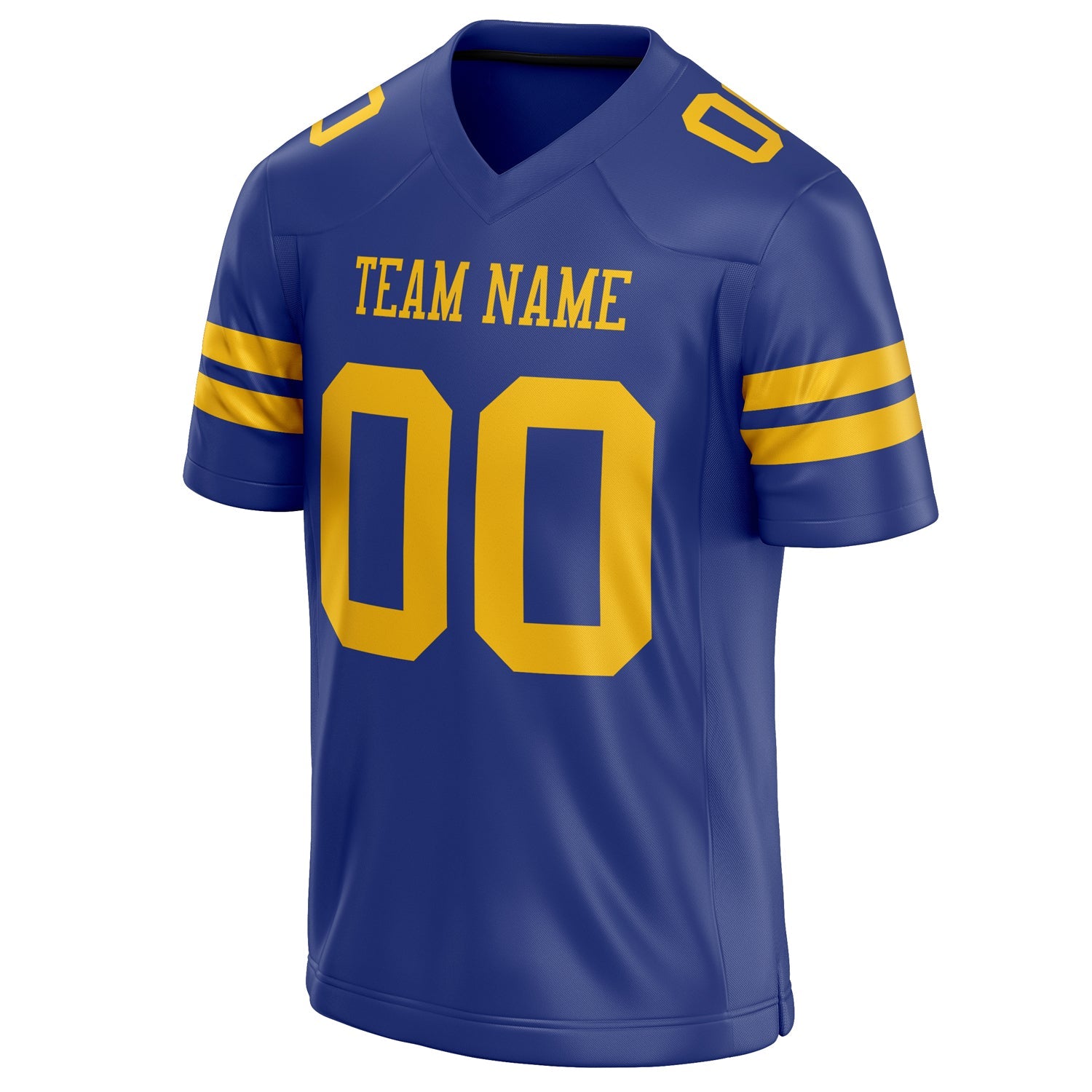 Custom Royal Gold Solid Colour Football Jersey