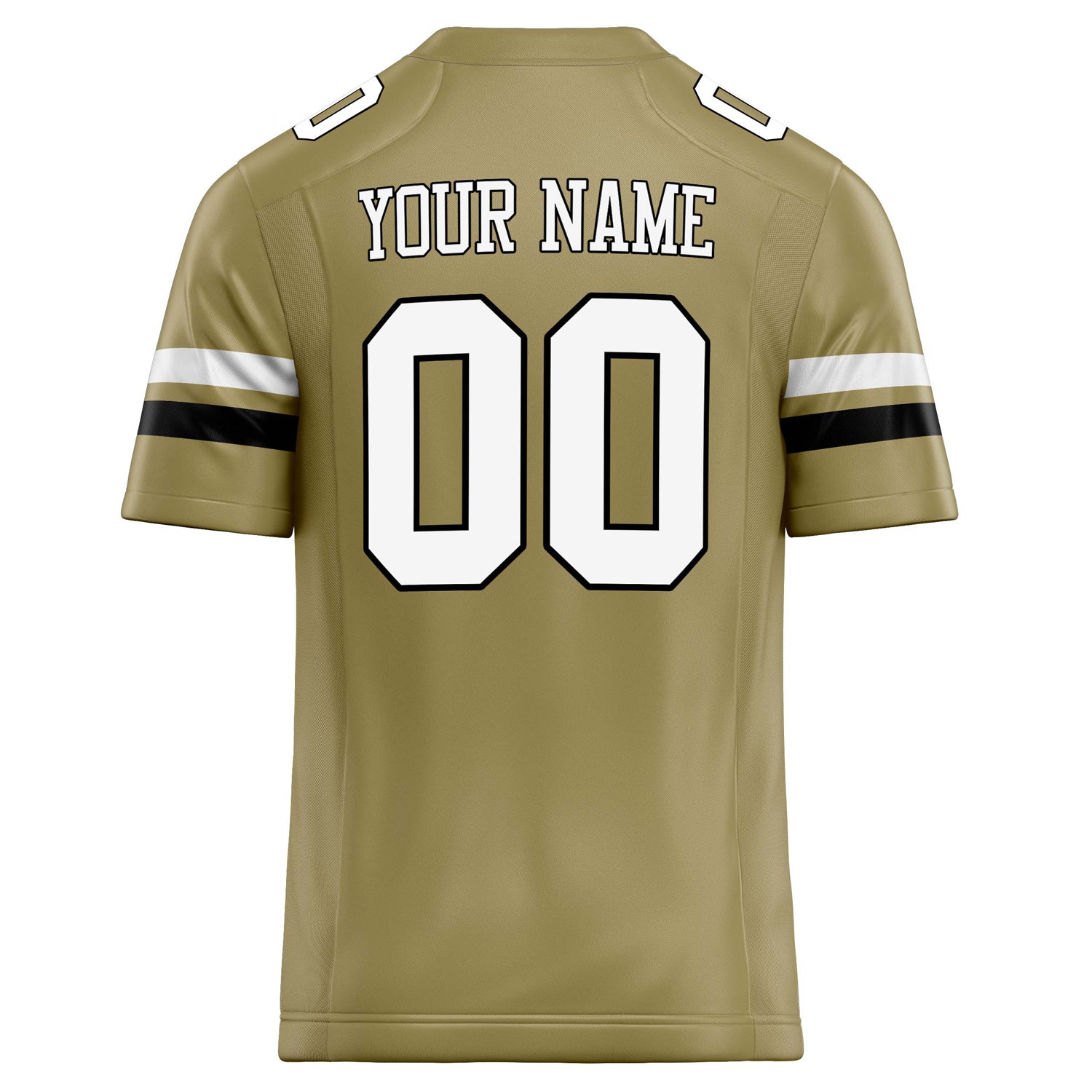 Custom Vegas Gold White Solid Colour Football Jersey