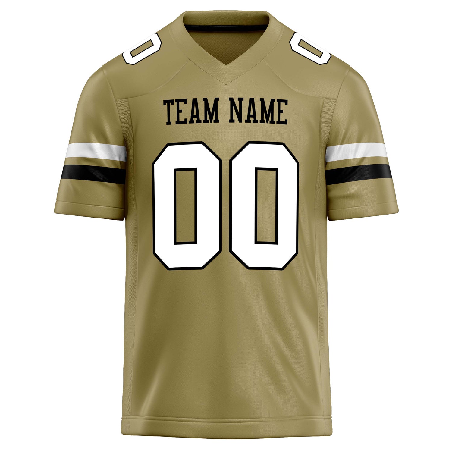 Custom Vegas Gold White Solid Colour Football Jersey