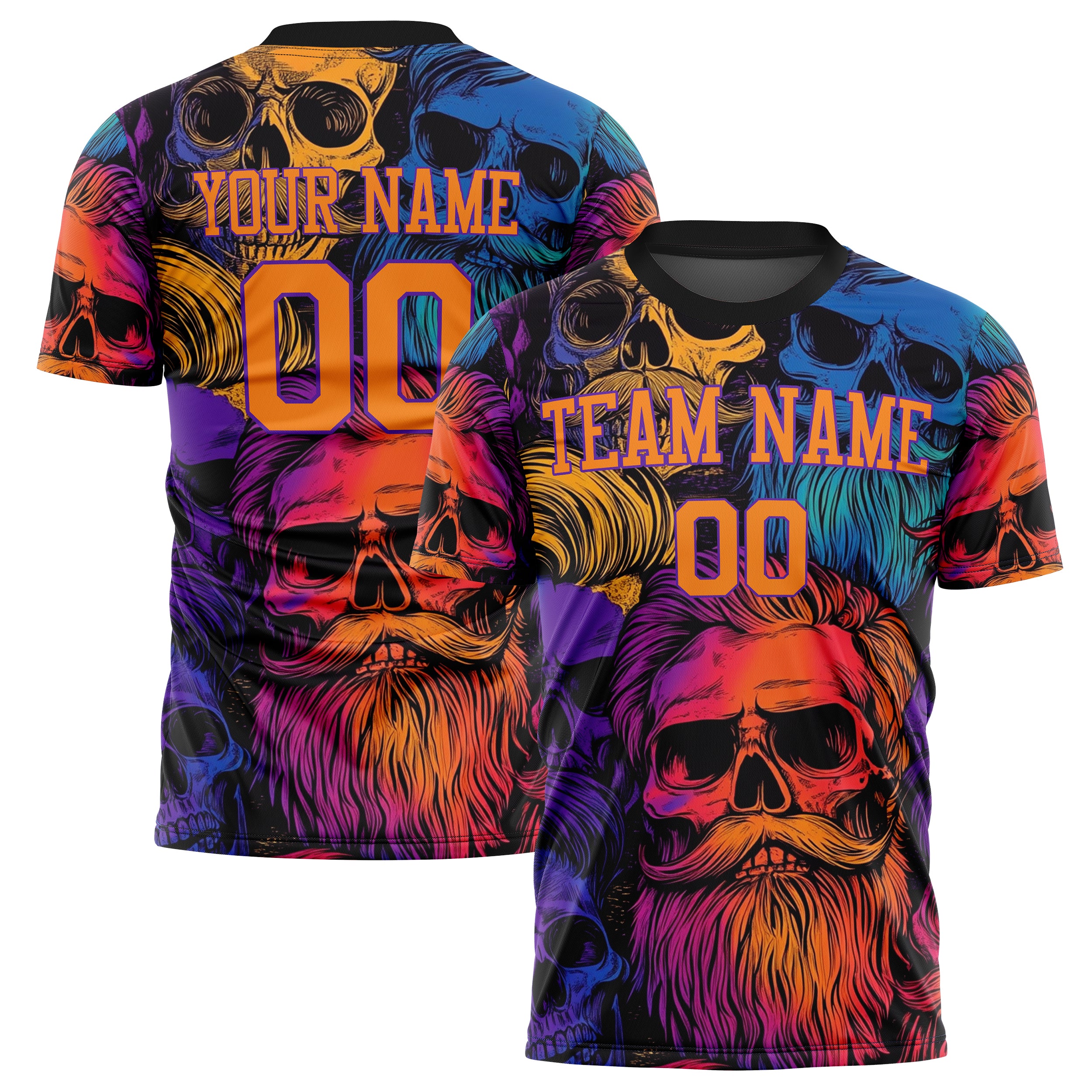 Custom Red Skull Soccer Jersey FT04240816SK017