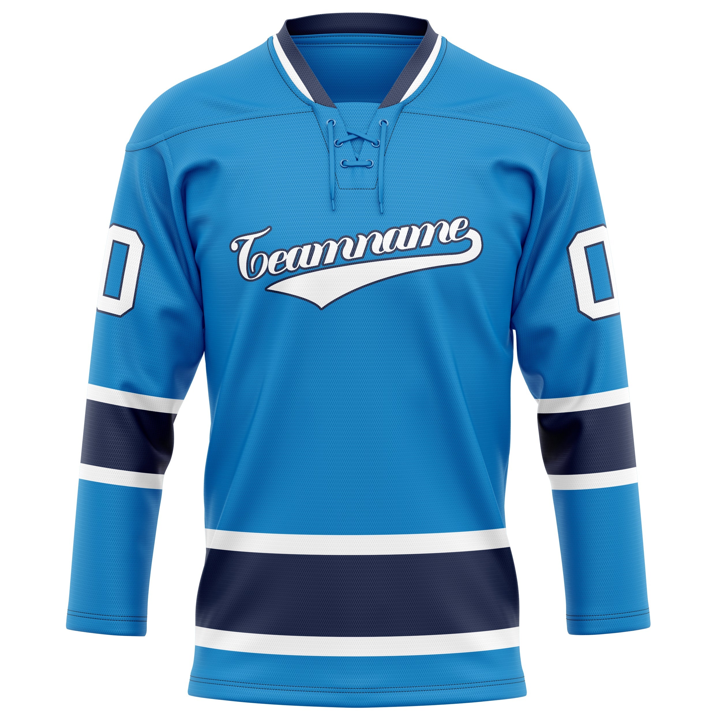 Custom Blue Navy Solid Colour Hockey Jersey