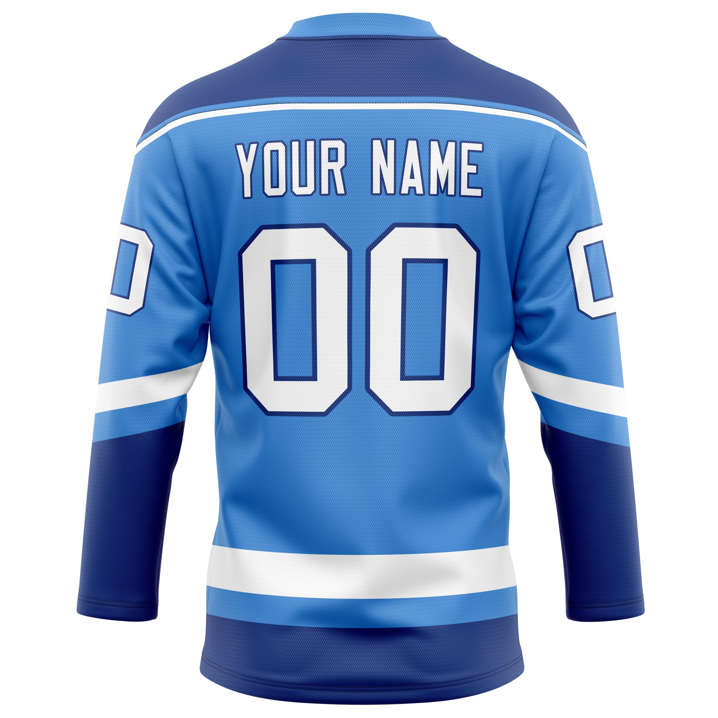 Custom Electric Blue Navy Solid Colour Hockey Jersey