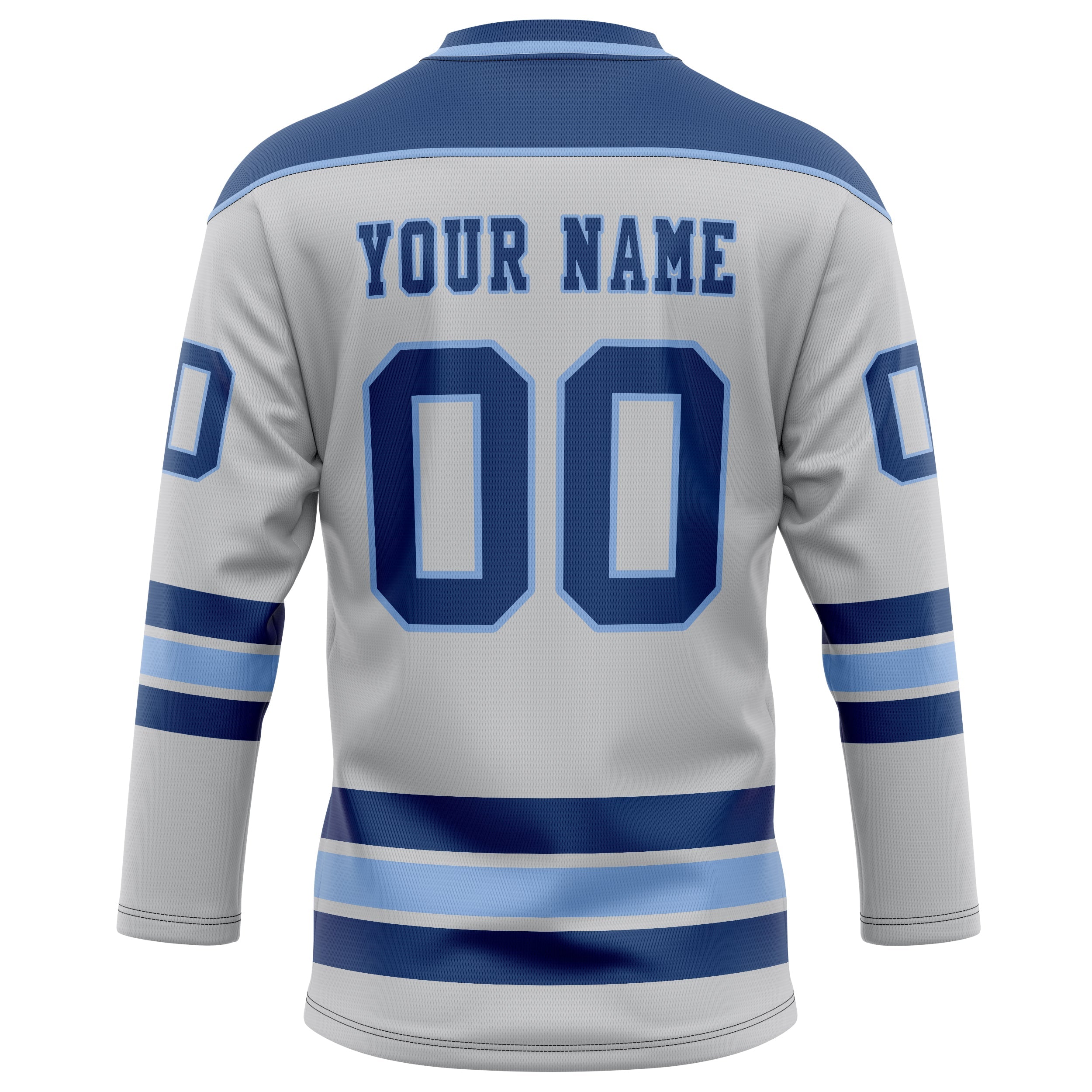 Custom Gray Royal Solid Colour Hockey Jersey