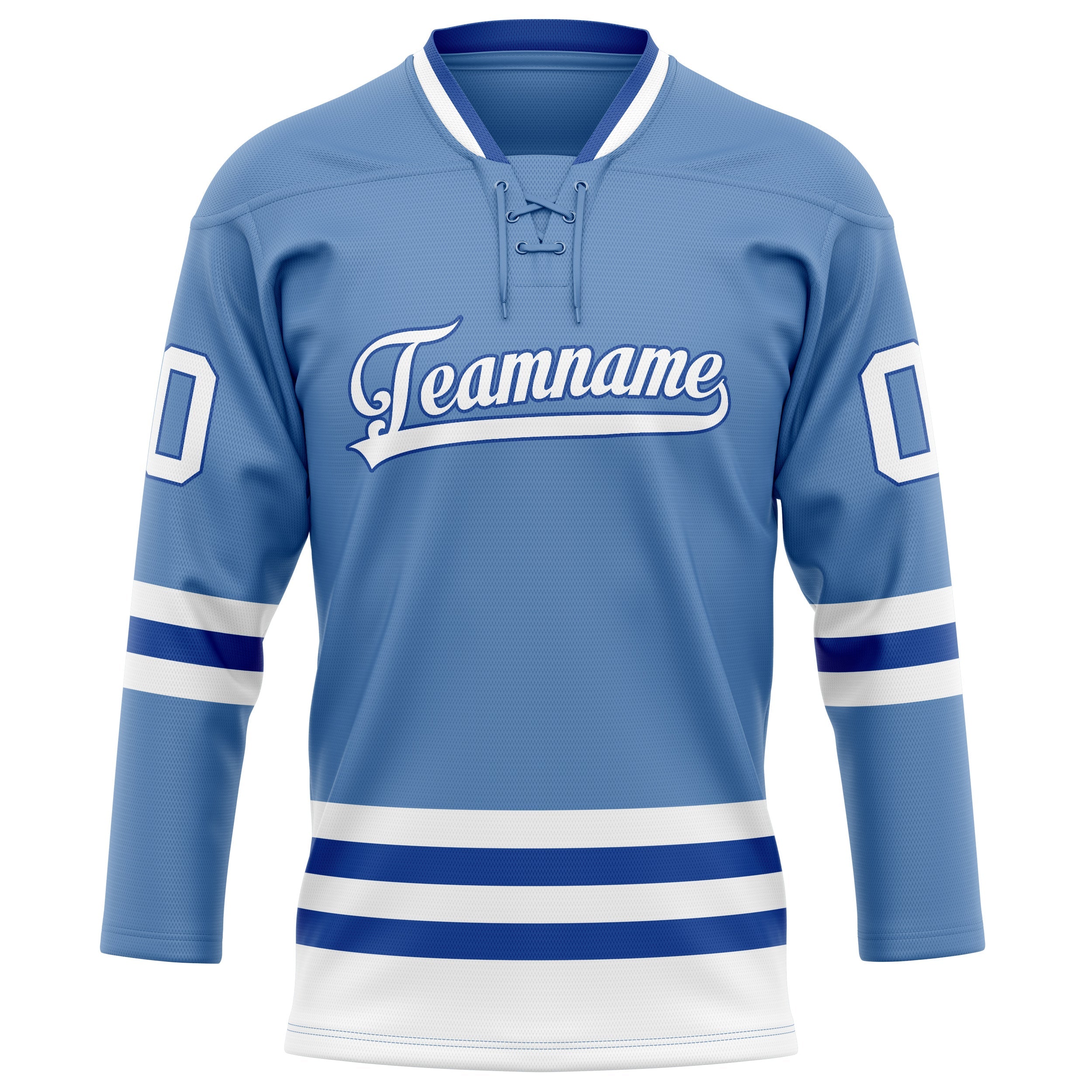 Custom Light Blue Royal Solid Colour Hockey Jersey