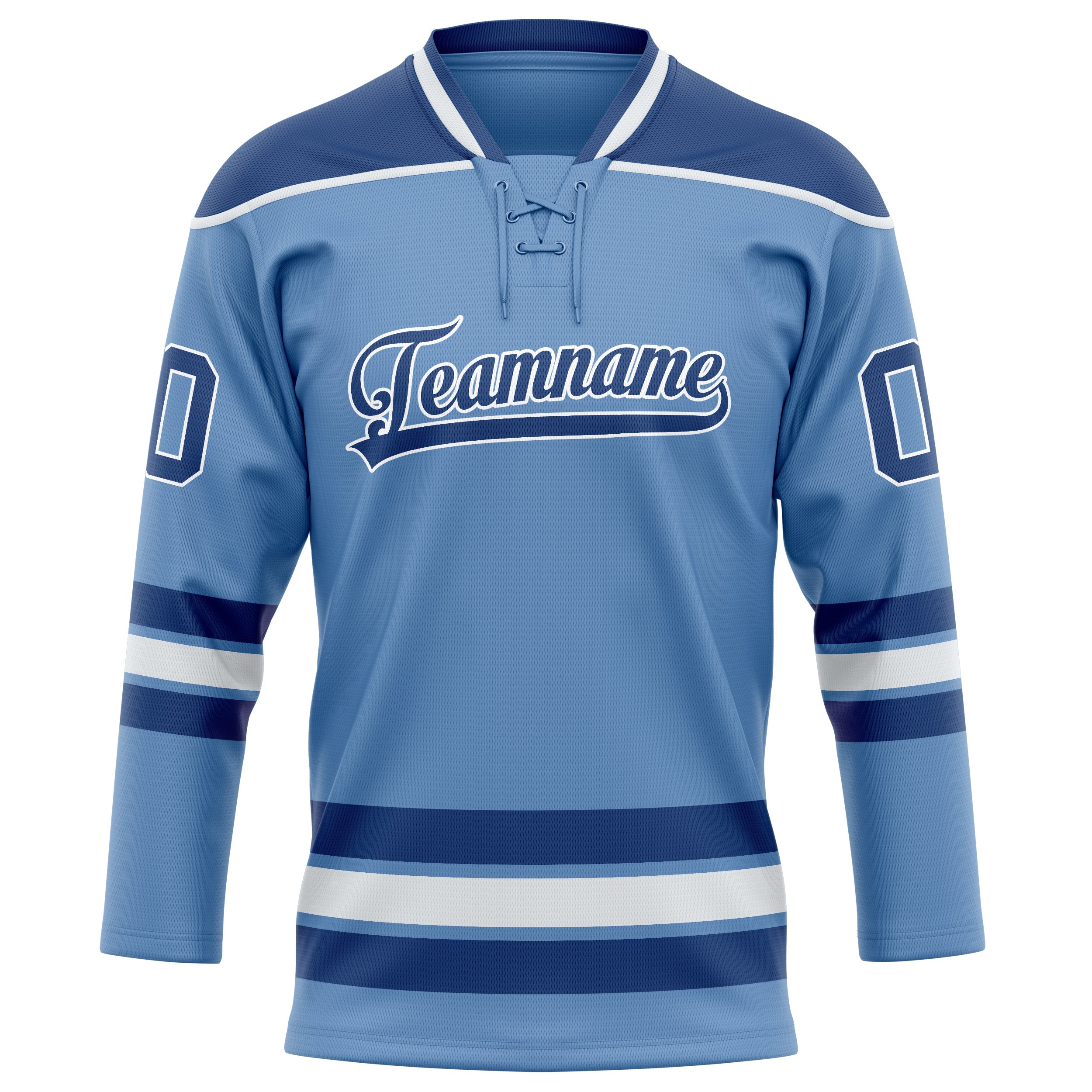 Custom Light Blue Royal Solid Colour Hockey Jersey