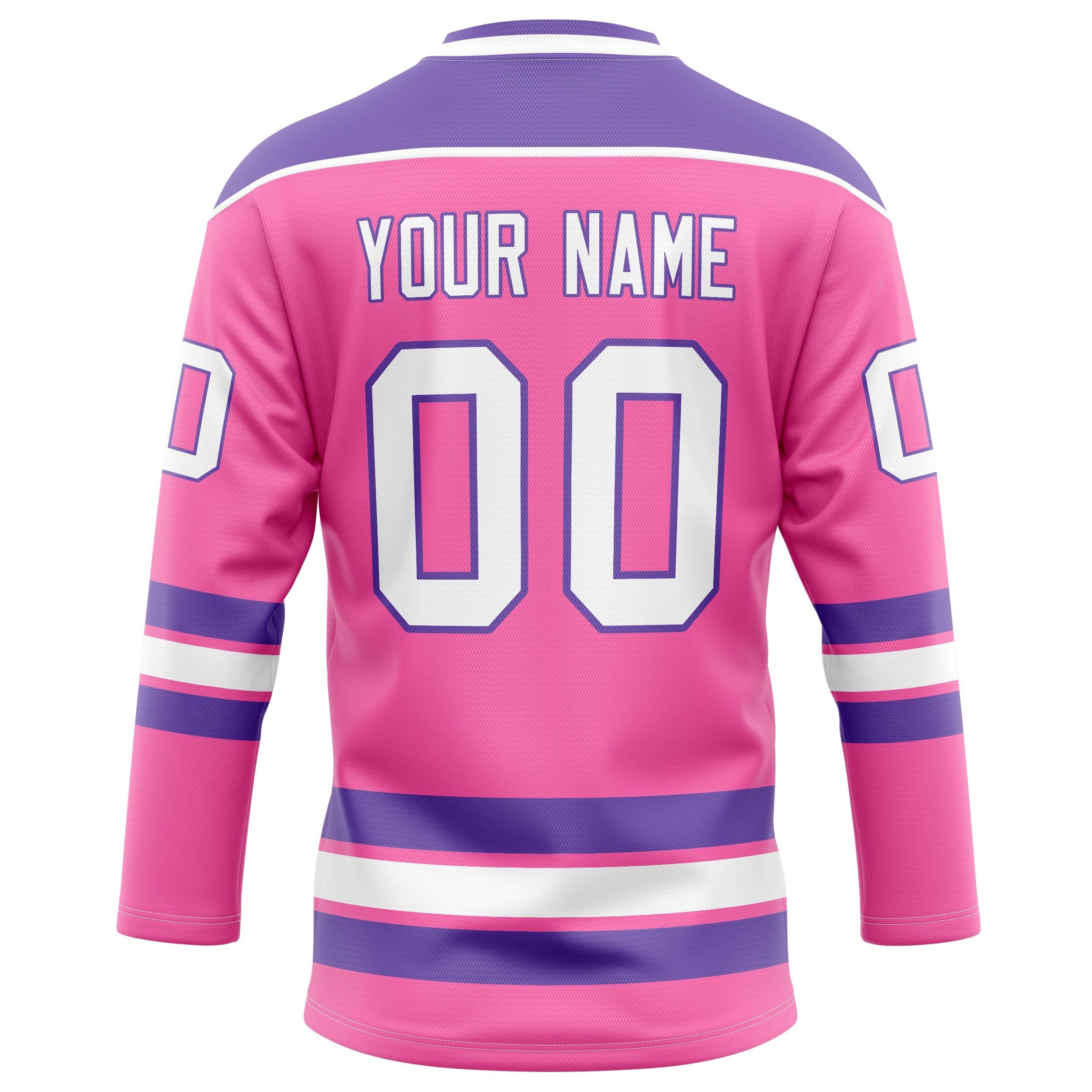 Custom Pink Purple Solid Colour Hockey Jersey