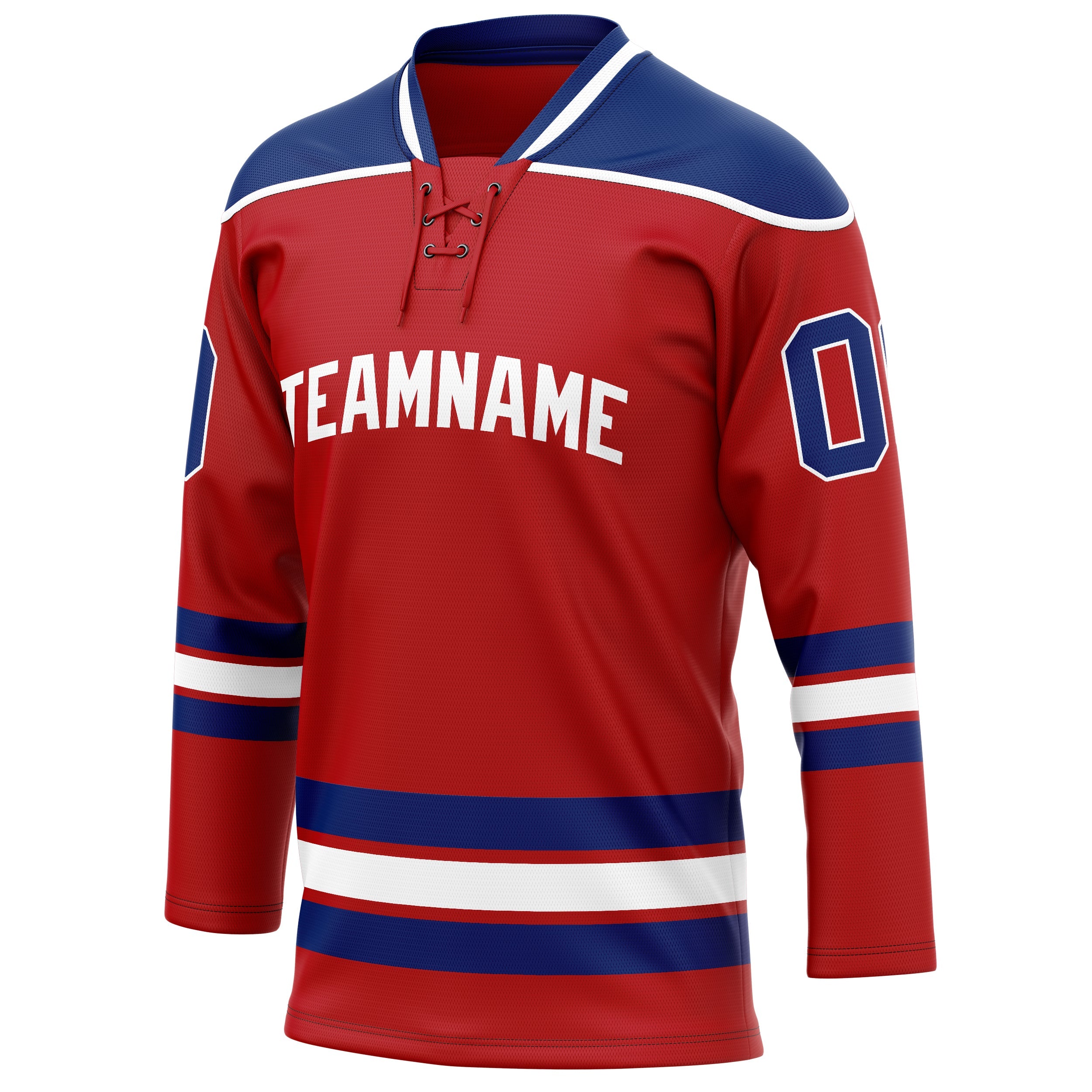 Custom Red Royal Solid Colour Hockey Jersey