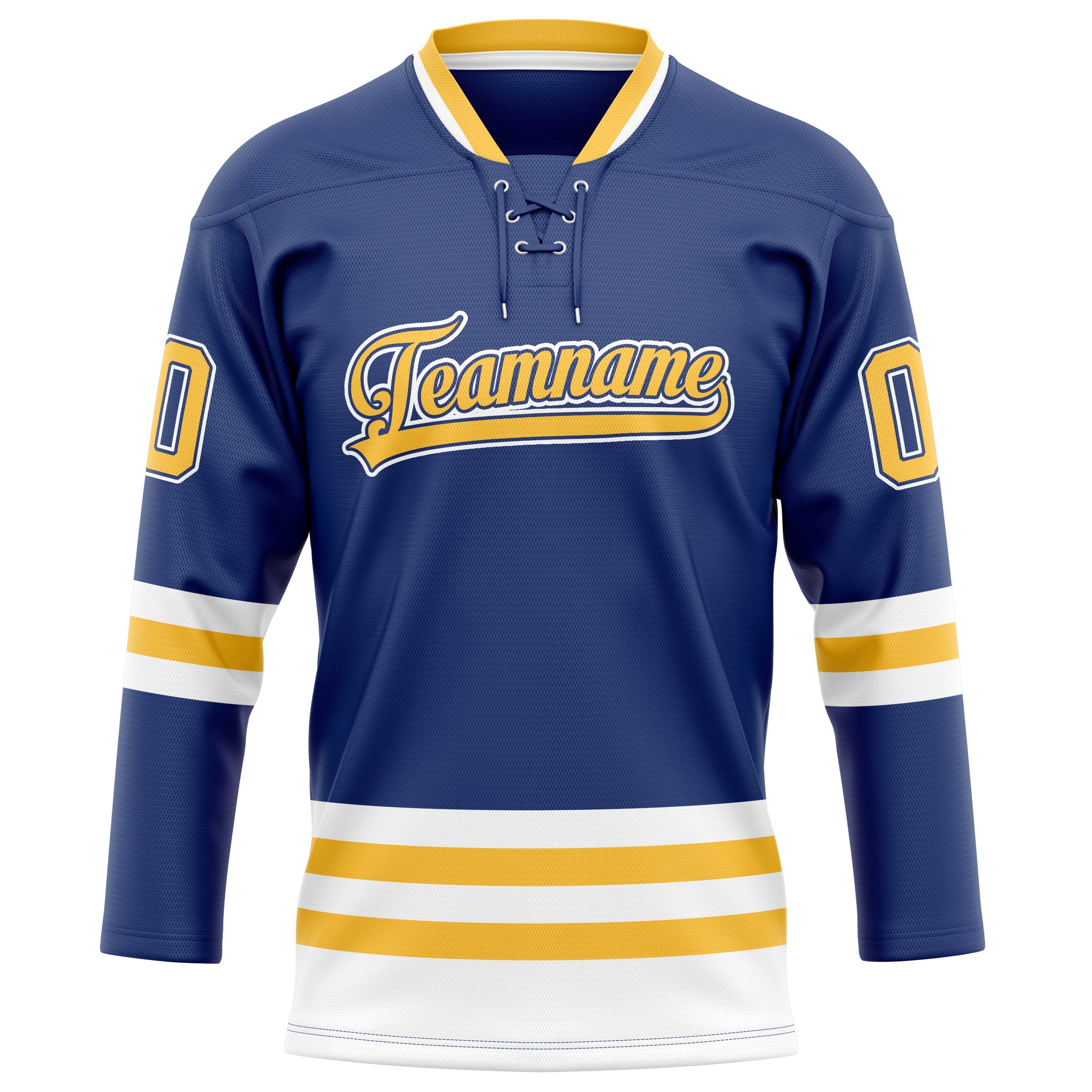 Custom Royal Gold Solid Colour Hockey Jersey