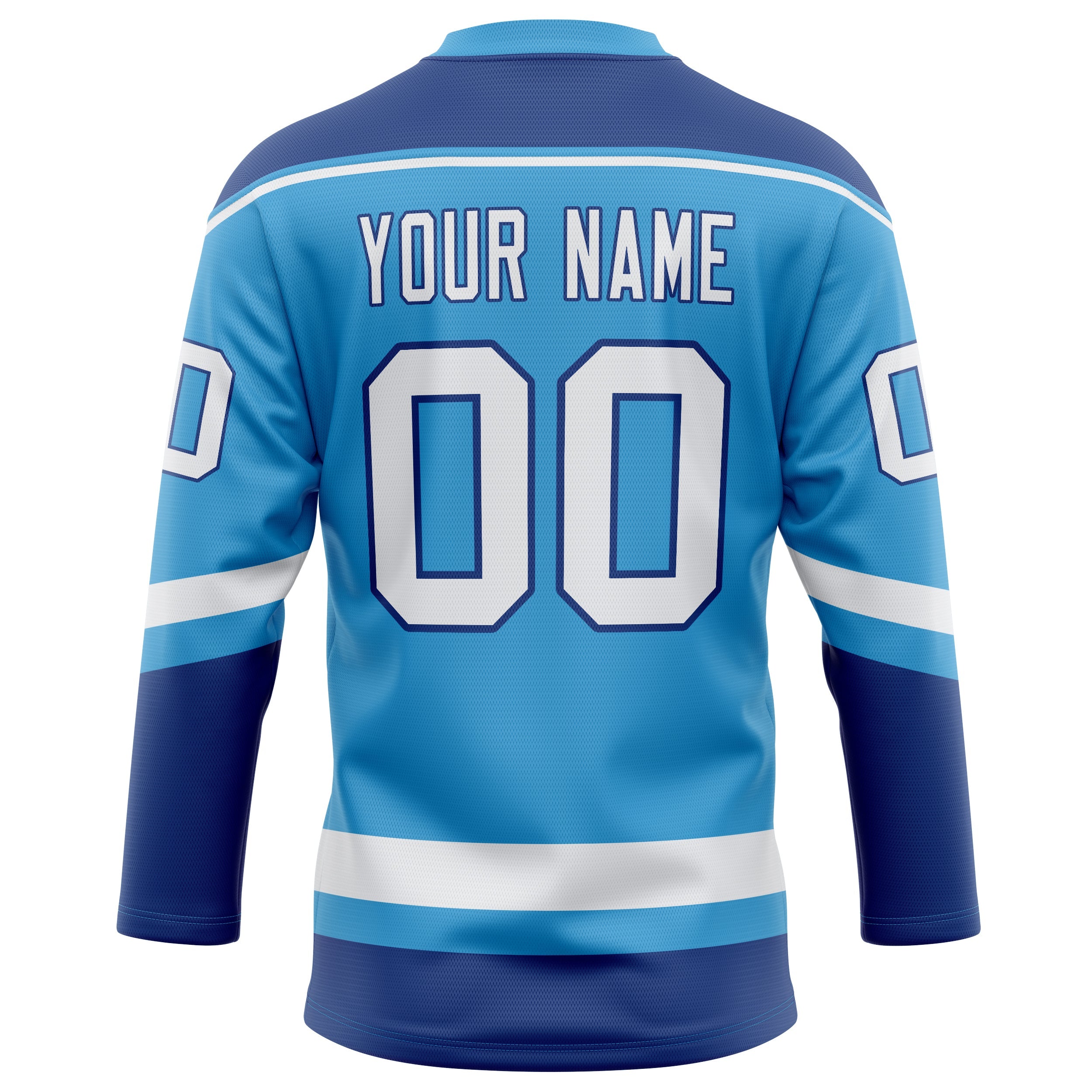 Custom Sky Blue Royal Solid Colour Hockey Jersey