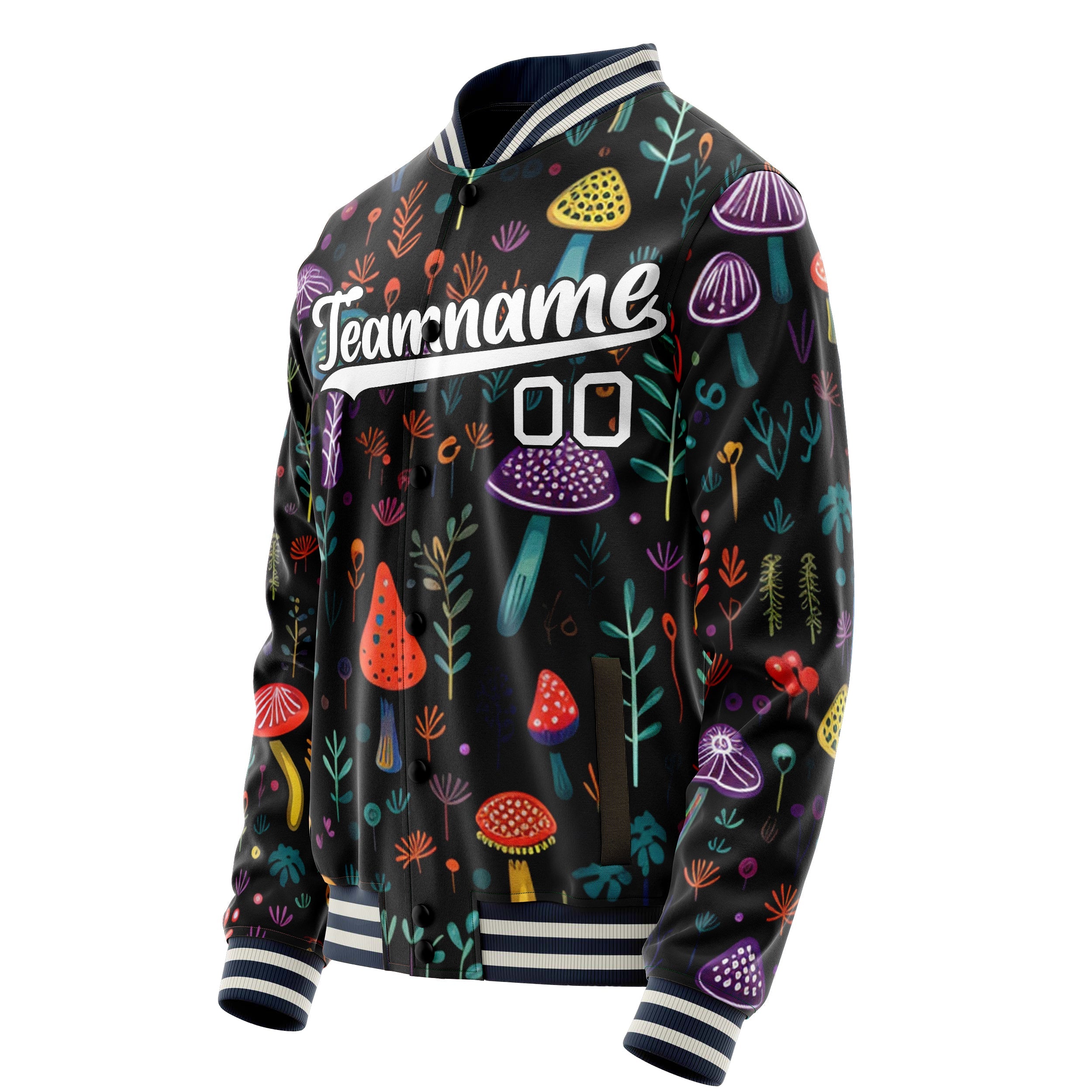 Custom Colorful Mushrooms Jacket