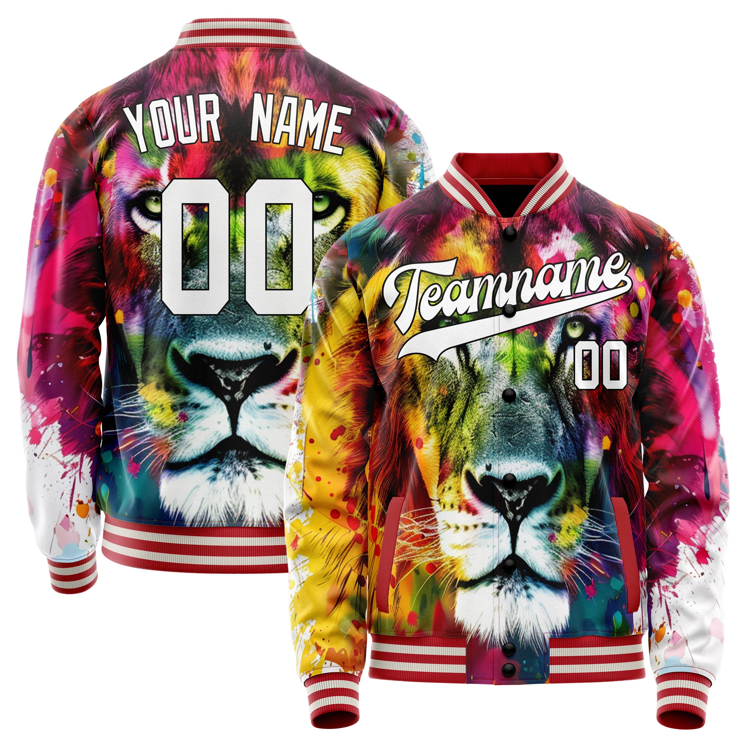 Custom Rainbow Lion Jacket JA02240824PA019