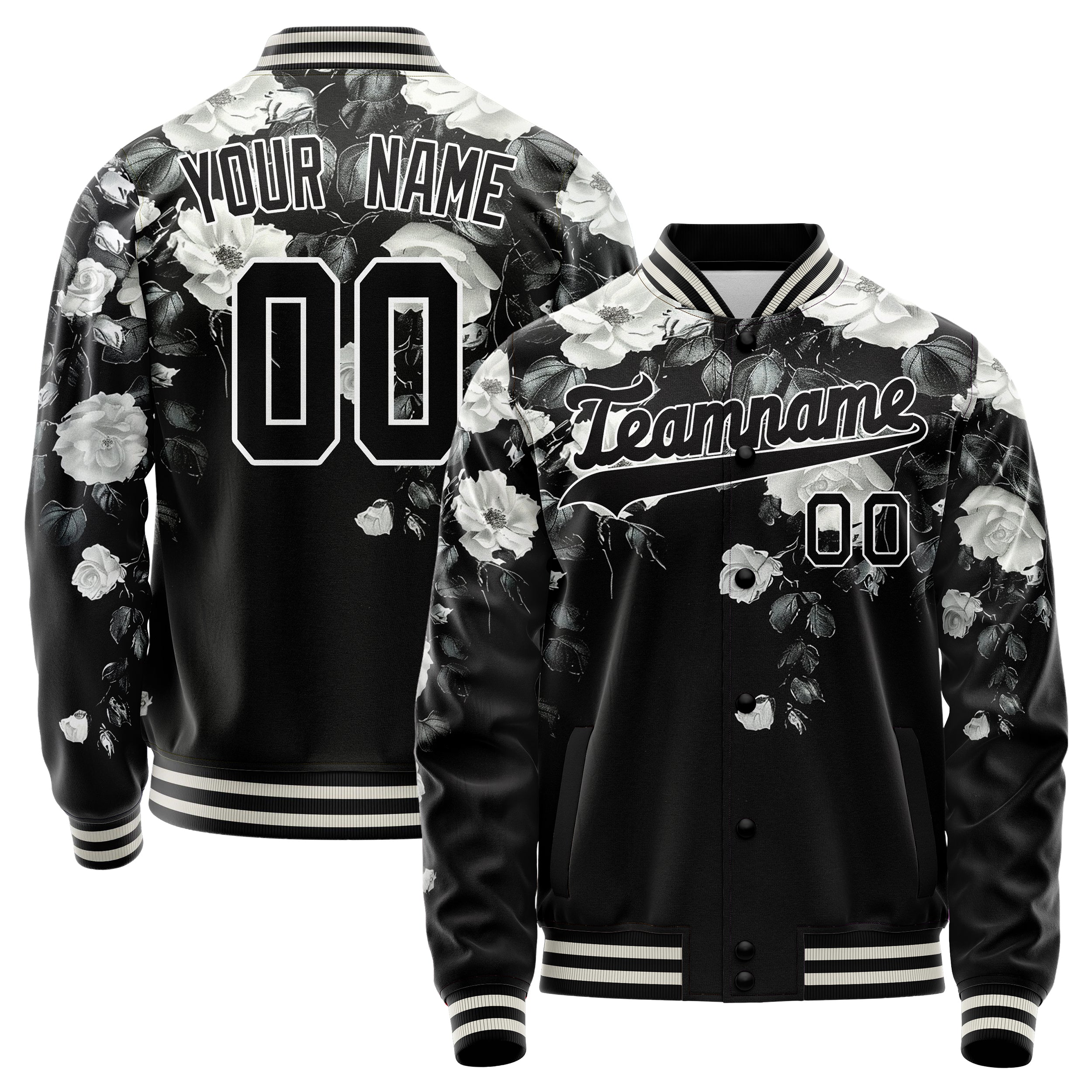 Custom White Rose Jacket JA02240824PA054