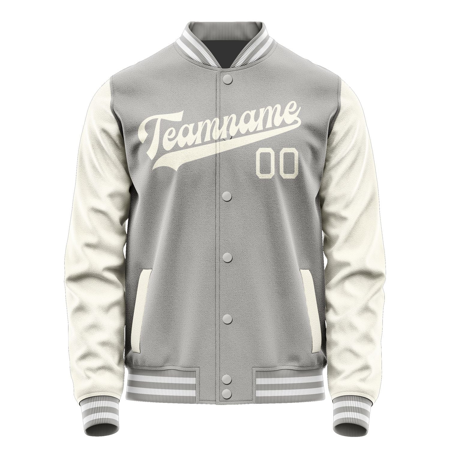 Custom Gray Cream Jacket JA0404030418B31803