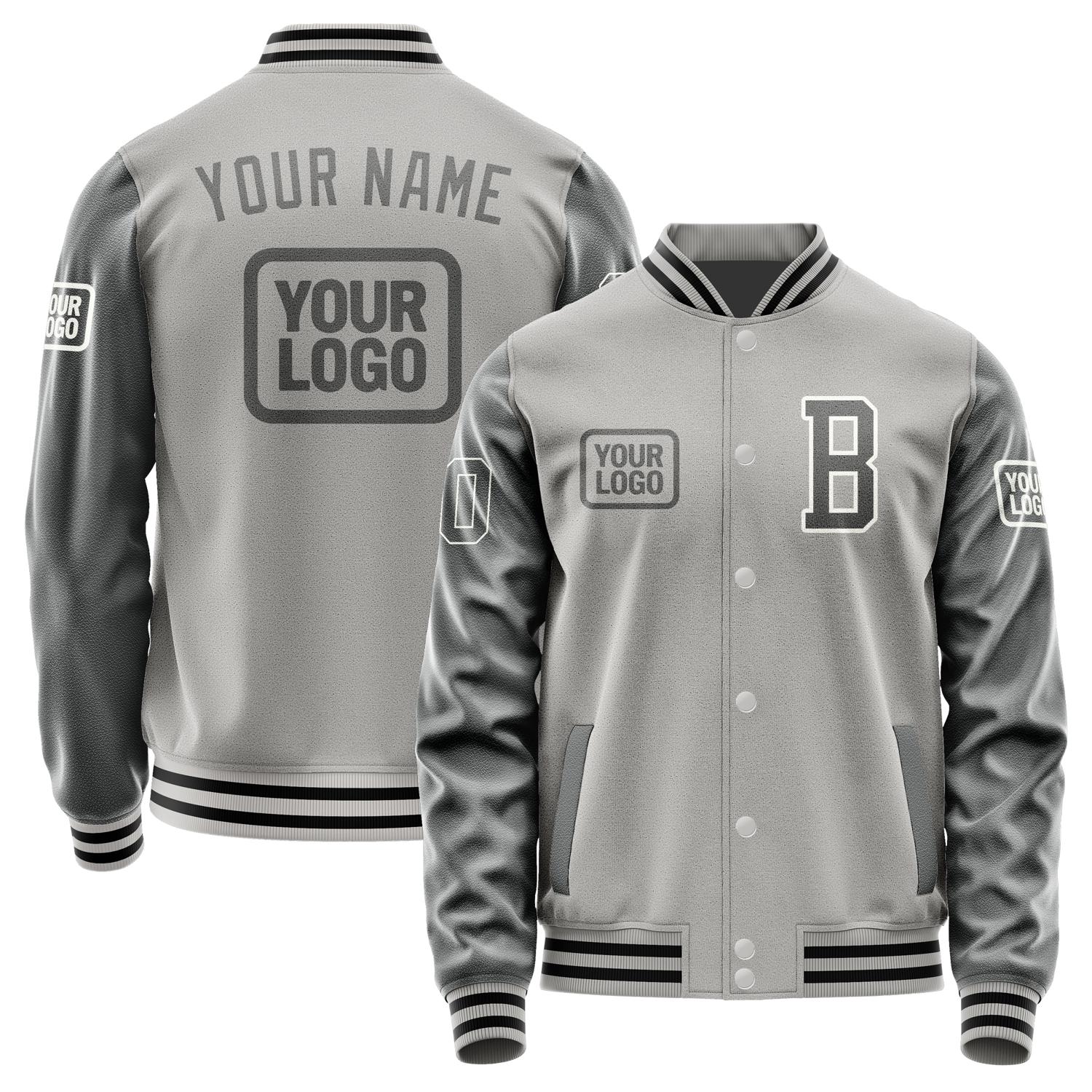 Custom Gray Dark Grey Jacket JA040420041718202018