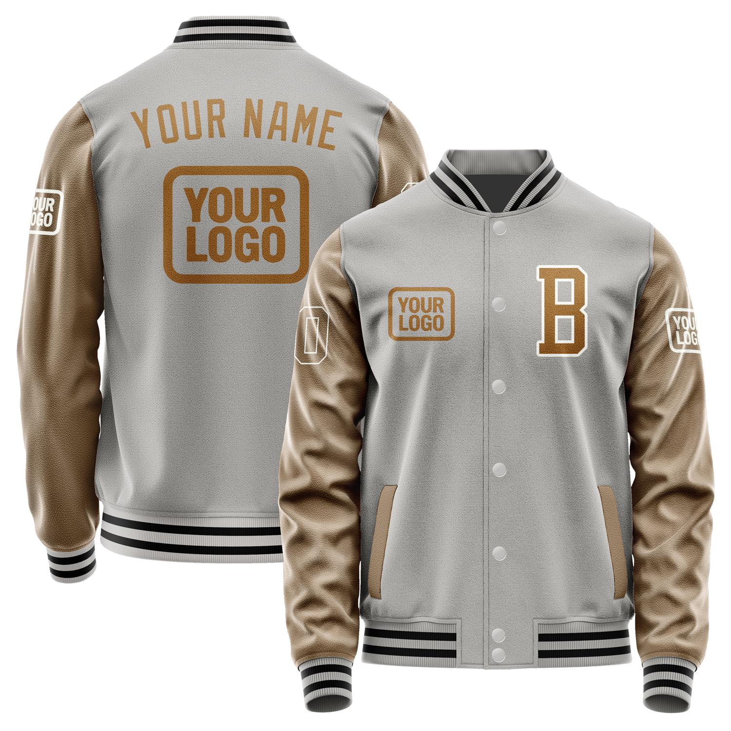 Custom Gray Khaki Jacket JA040422041718222218
