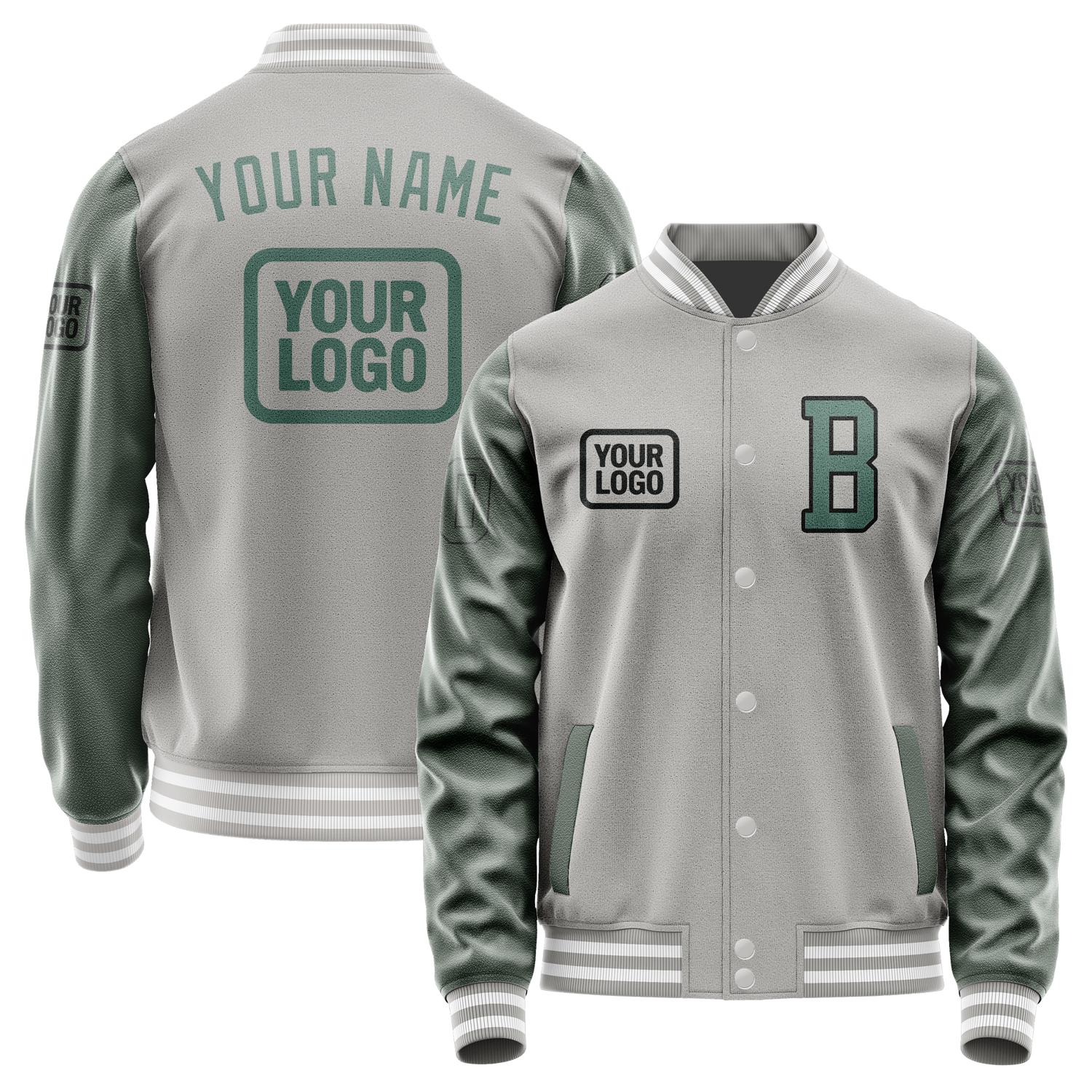 Custom Gray Blue Green Jacket JA040427041817272717