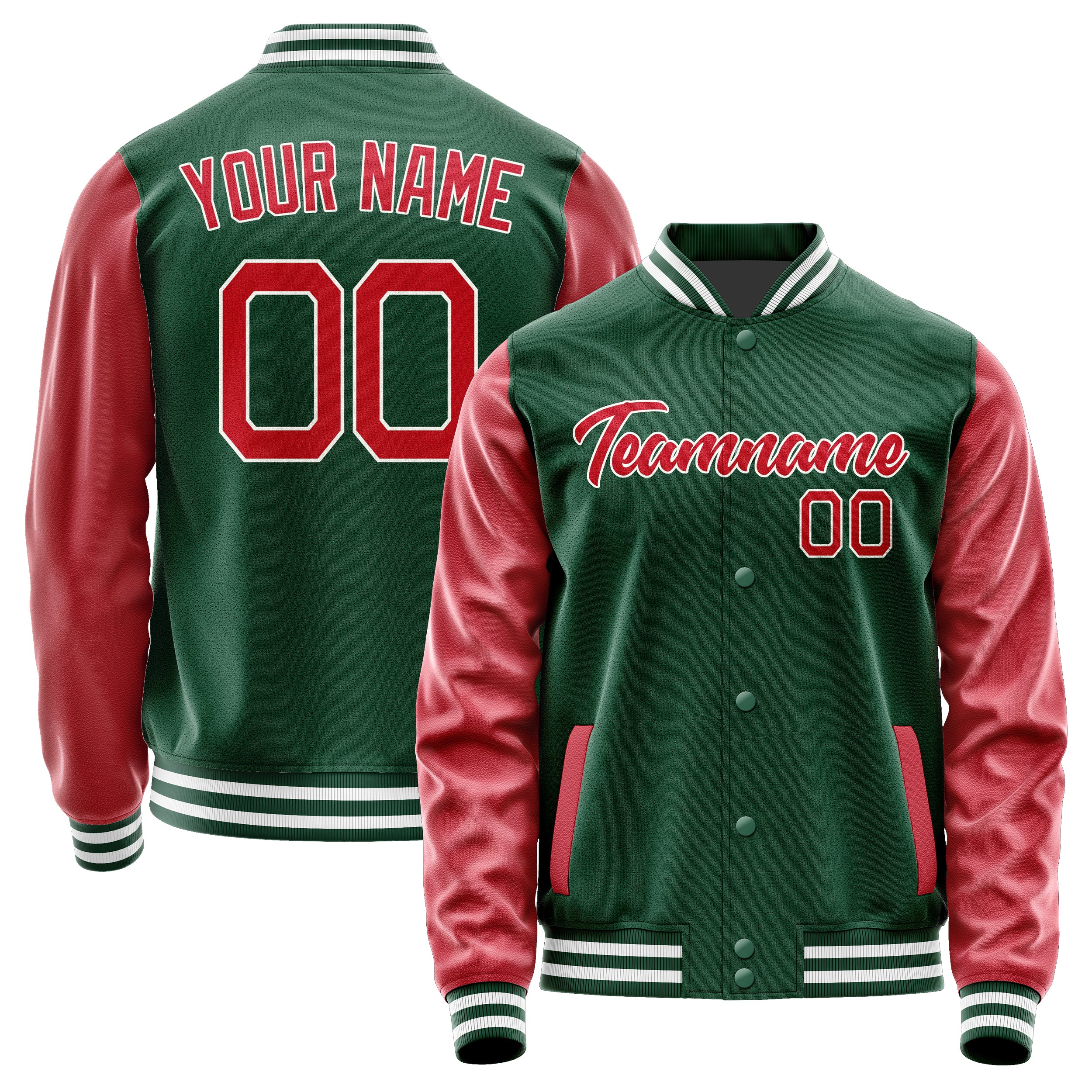 Custom Green Red Jacket JA0505140518B21814