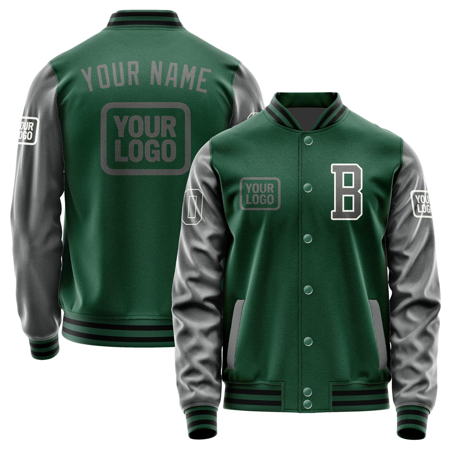 Custom Green Dark Grey Jacket JA050520051718202018