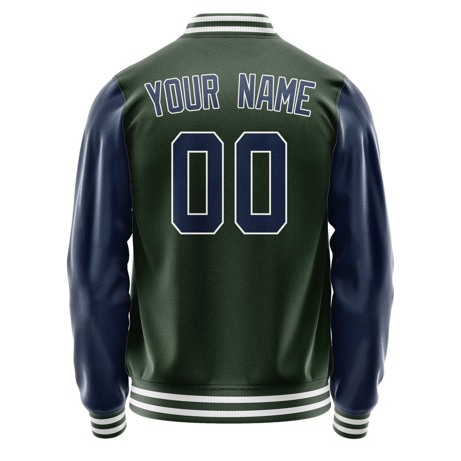 Custom Dark Green Blue Jacket JA0606100618B31810