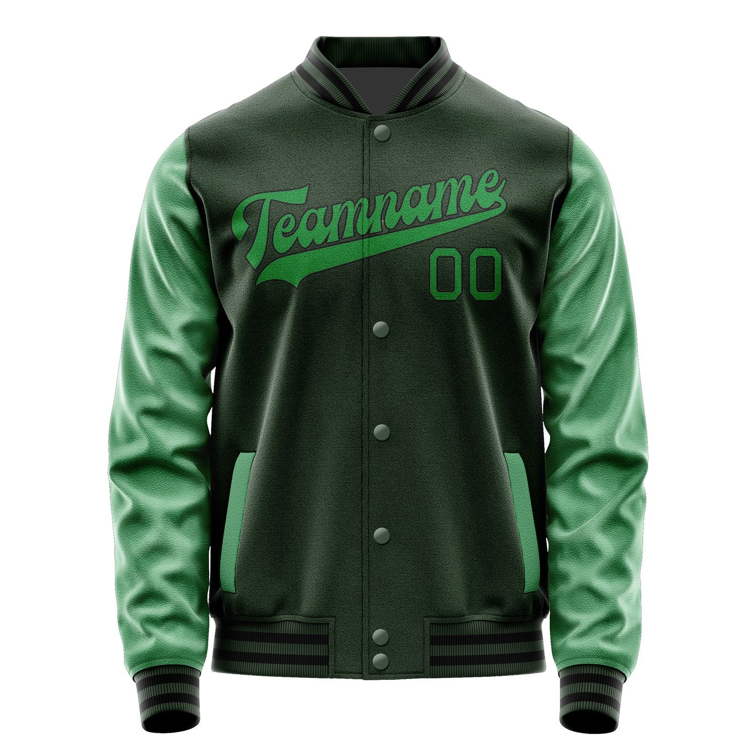 Custom Dark Green Emerald Green Jacket JA0606240617B31724