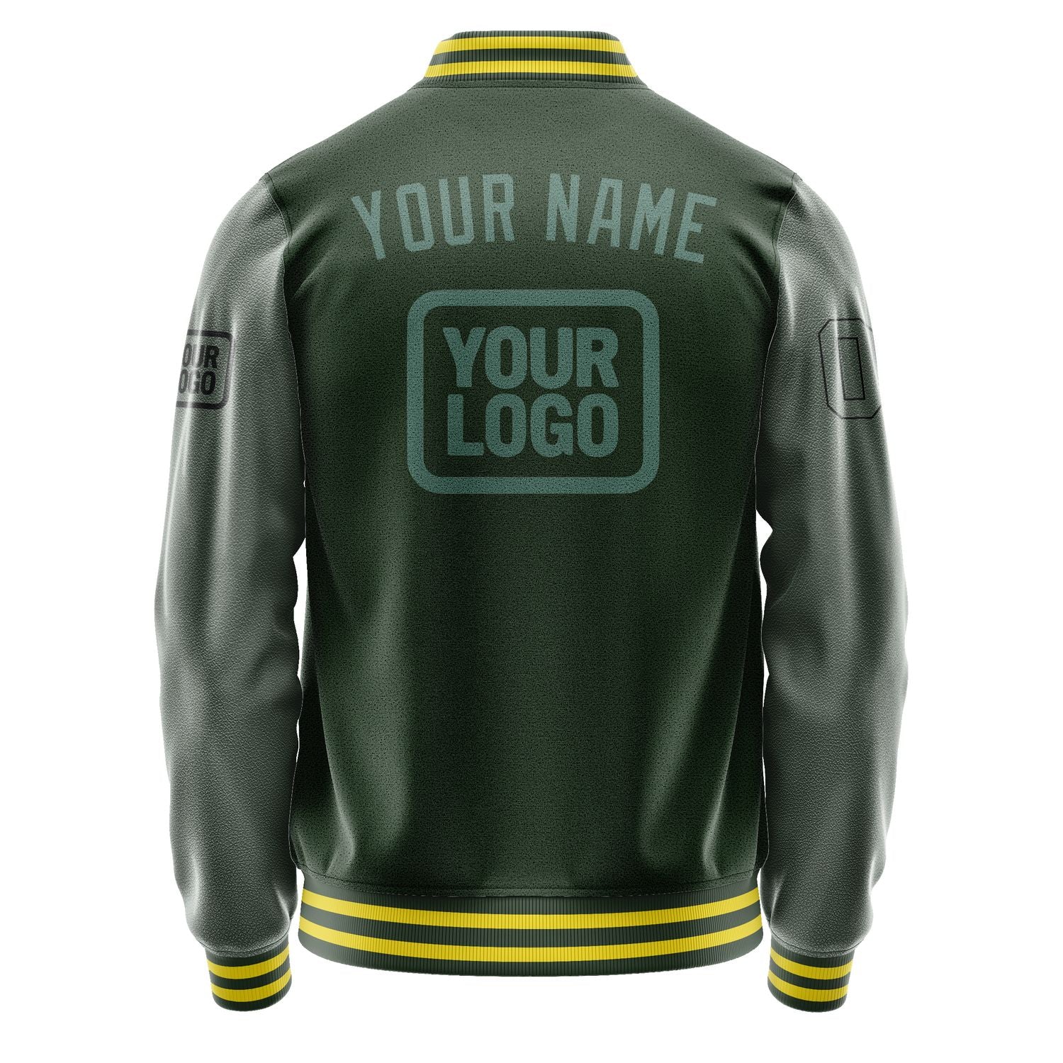Custom Dark Green Blue Green Jacket JA060627062617272717