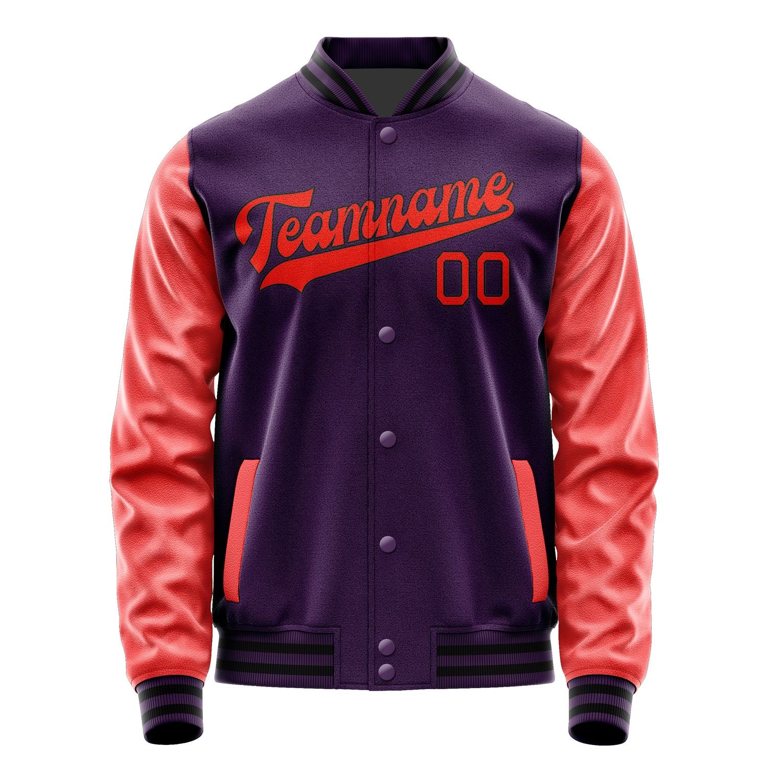 Custom Purple Orange Red Jacket JA0707120717B31712