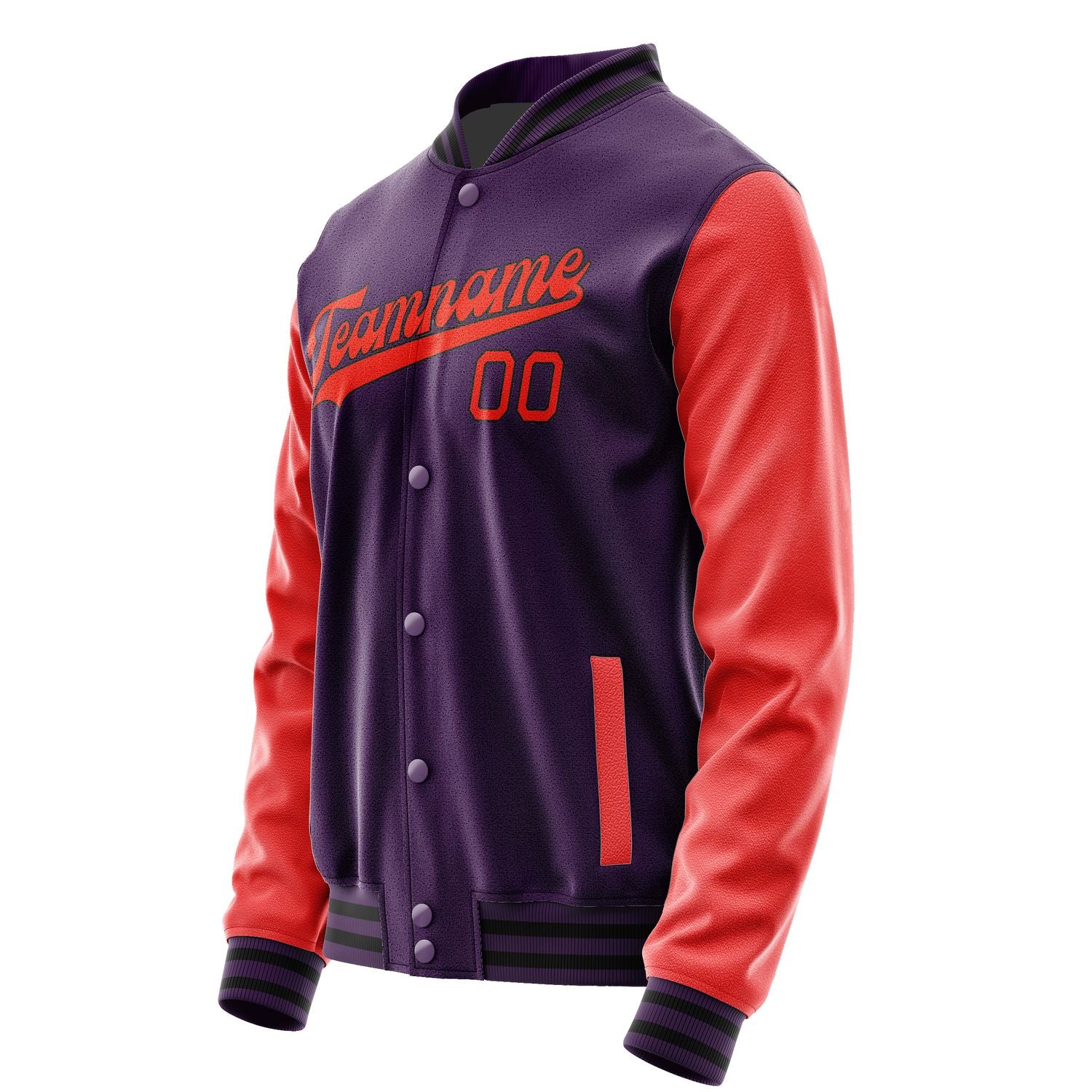 Custom Purple Orange Red Jacket JA0707120717B31712