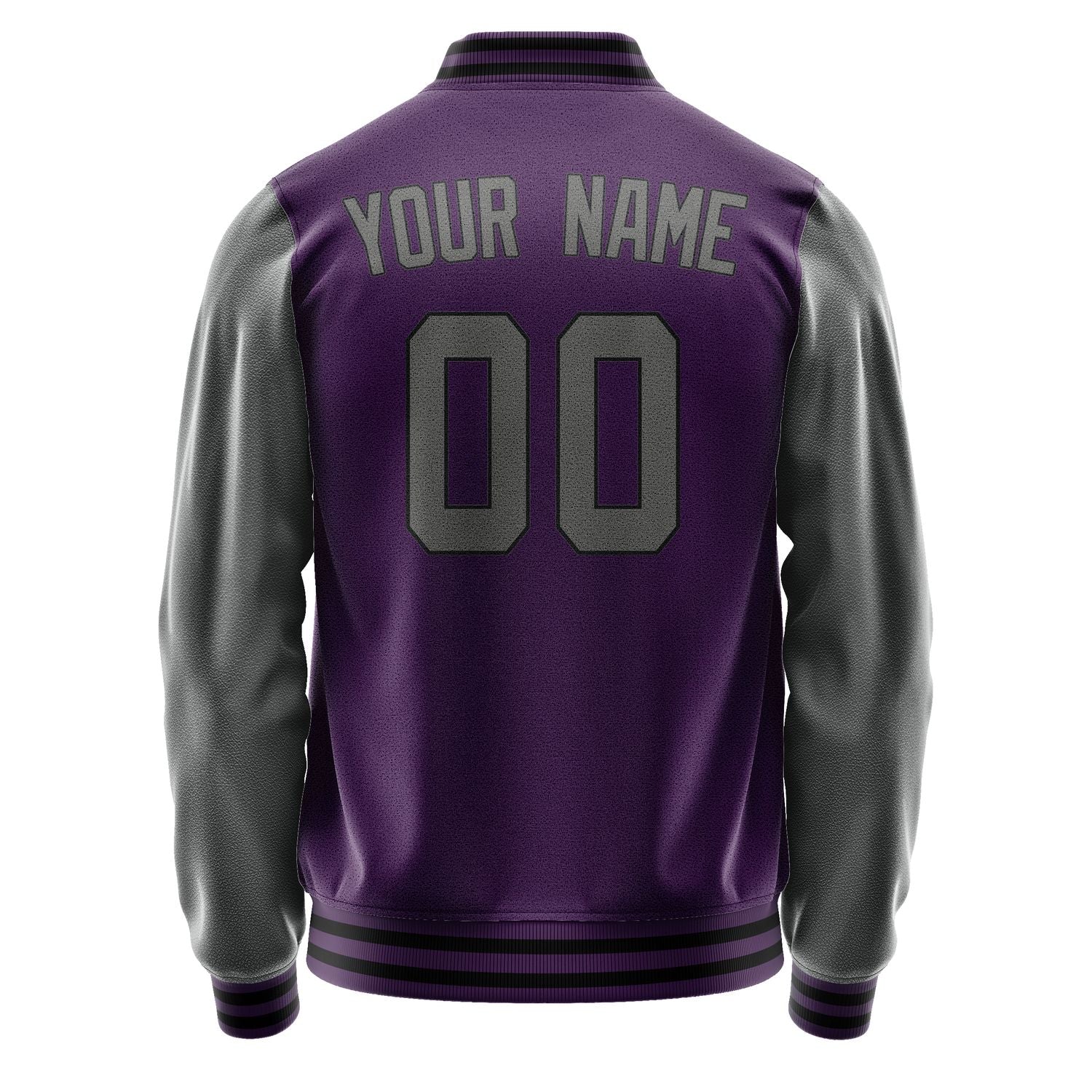 Custom Purple Dark Grey Jacket JA0707200717B31720