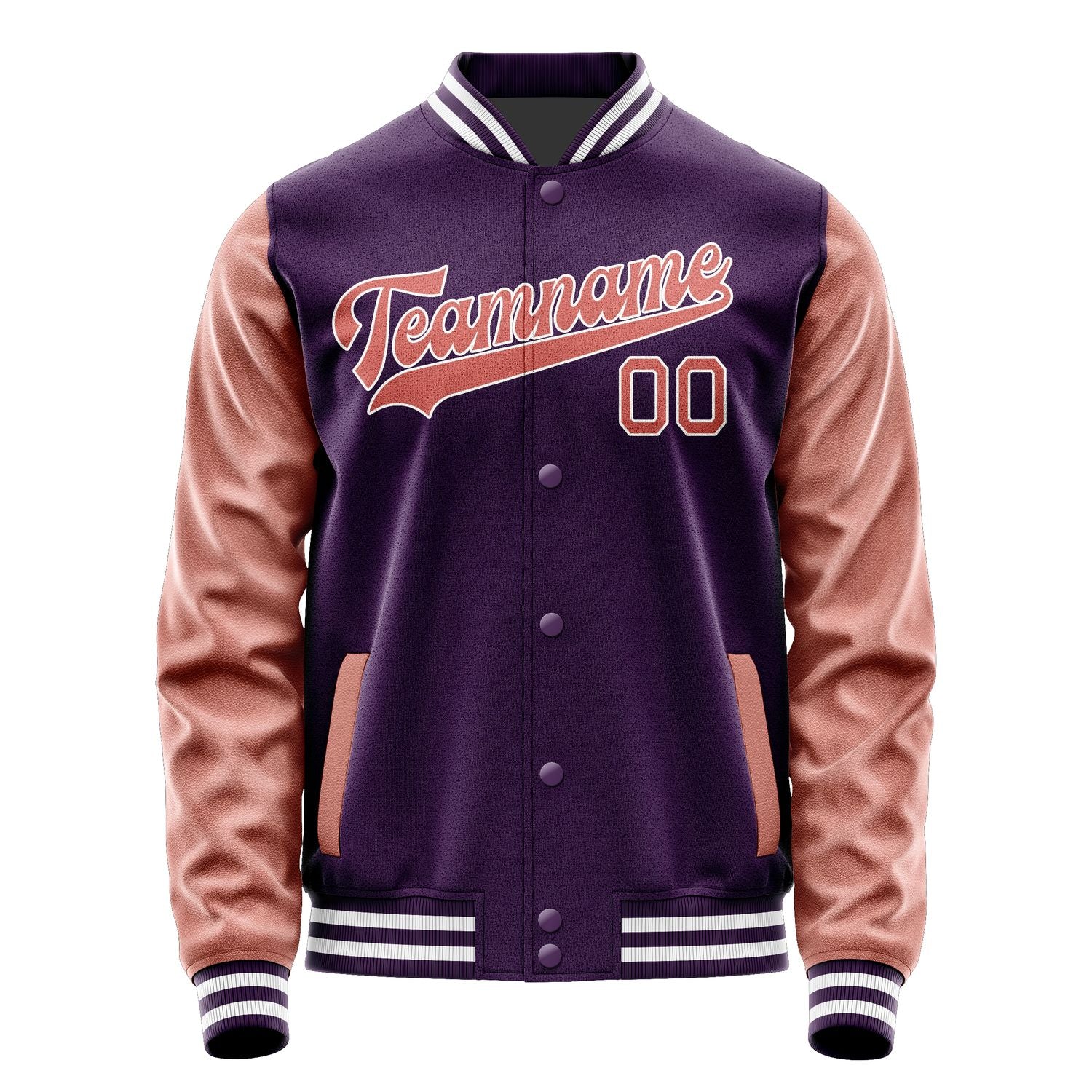 Custom Purple Copper Rose Jacket JA0707290718B31829