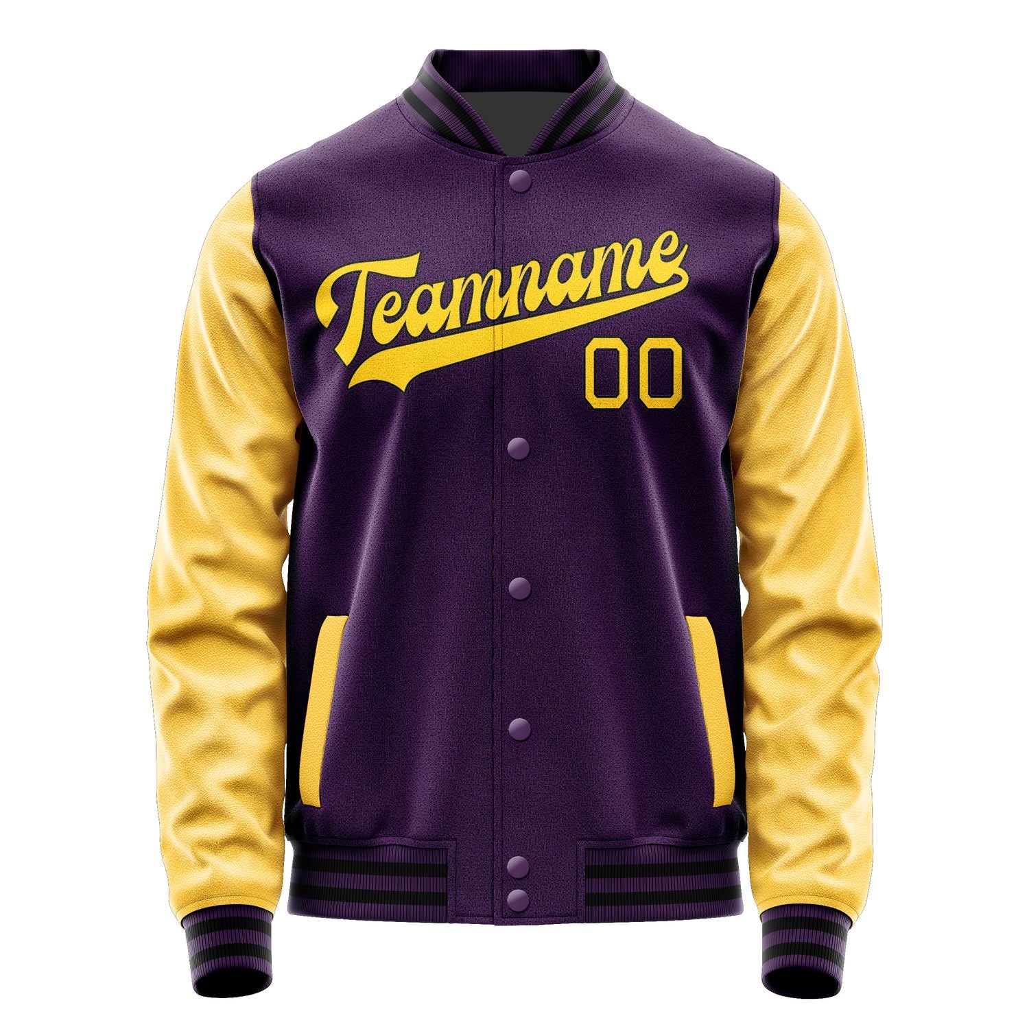 Custom Purple Gold Jacket JA0707300717B31730